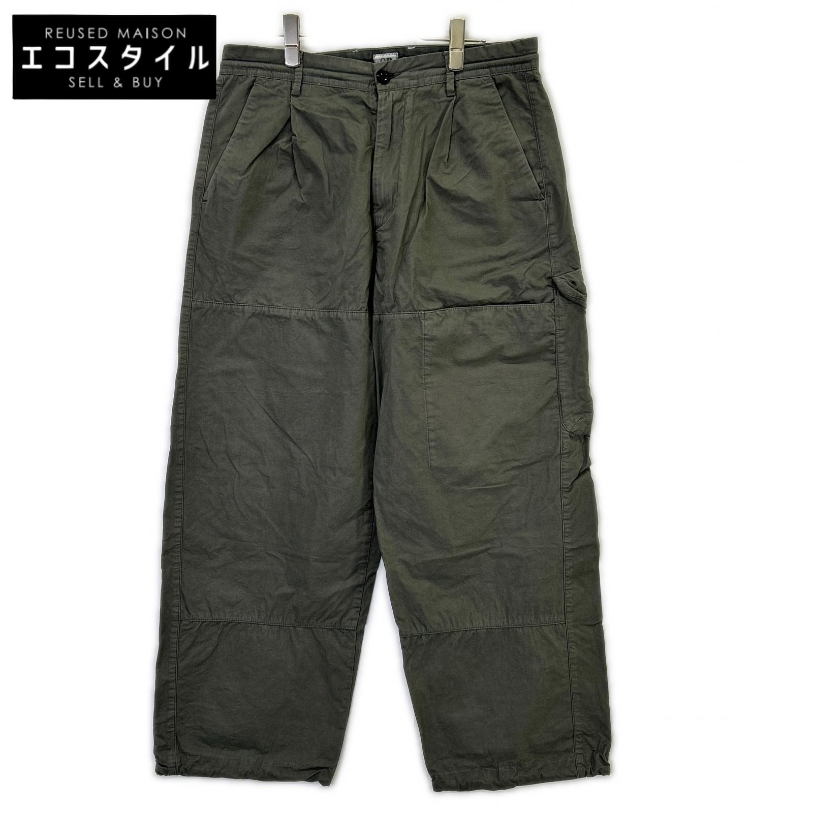 C.P.COMPANY シーピーカンパニー 9CMPA065A カーキ CARGO PT IN MICROPEPS PEACHED ボトムス   46 カーキ メンズ 【中古】