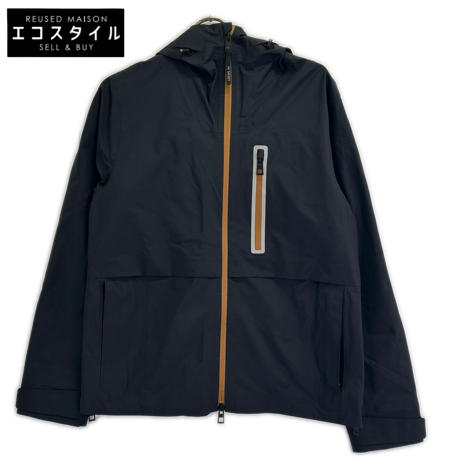 LOEWE ロエベ ｘOnオン【美品/国内定め事】S929Y02W02 Women\u0027s Running Storm Jacket インチ Technical Shell フーディジャケット S 黒いこと レディース 【中古】
