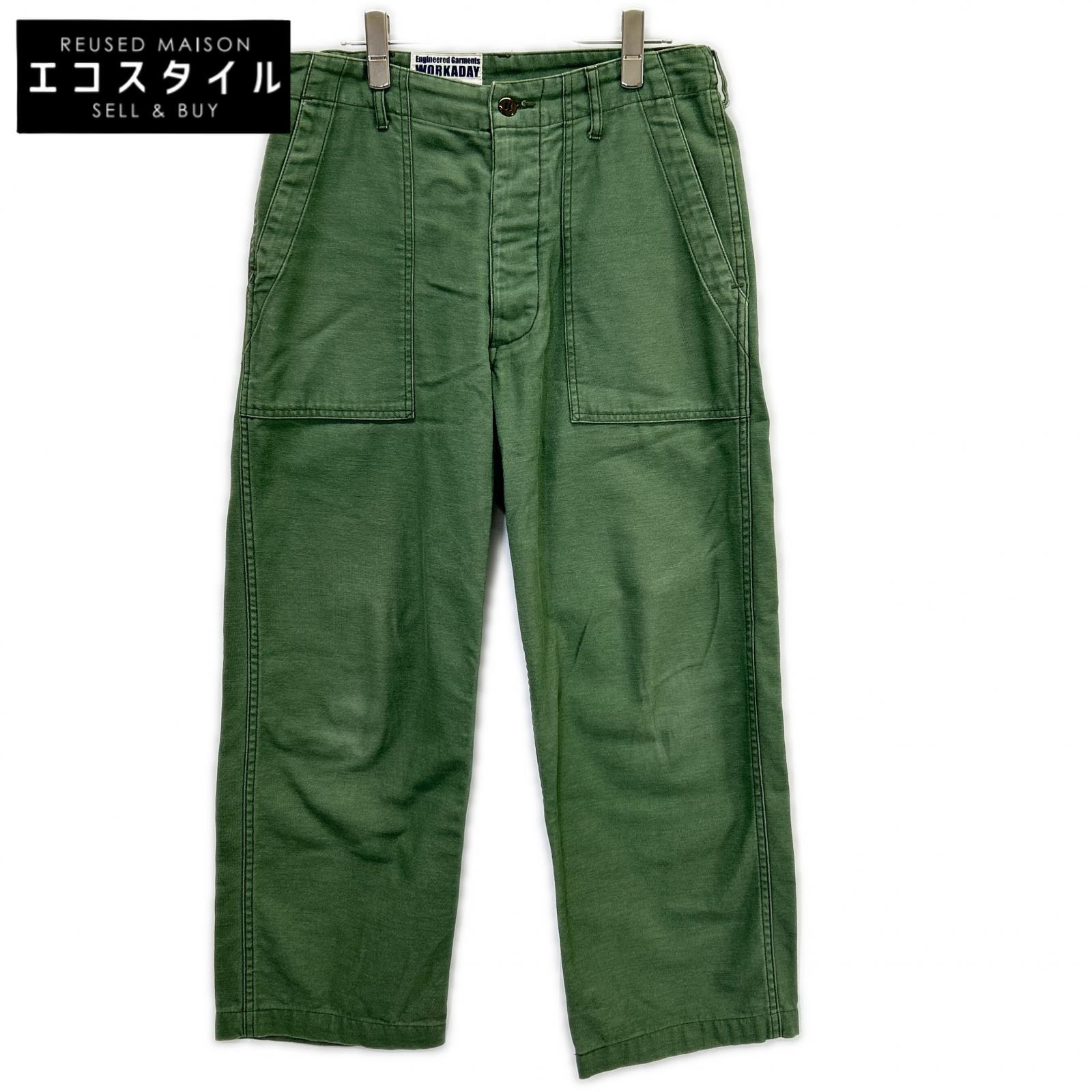 Engineered Garments エンジニアードガーメンツ カーキ WORKADAY ベイカーパンツ ボトムス   S カーキ メンズ 【中古】