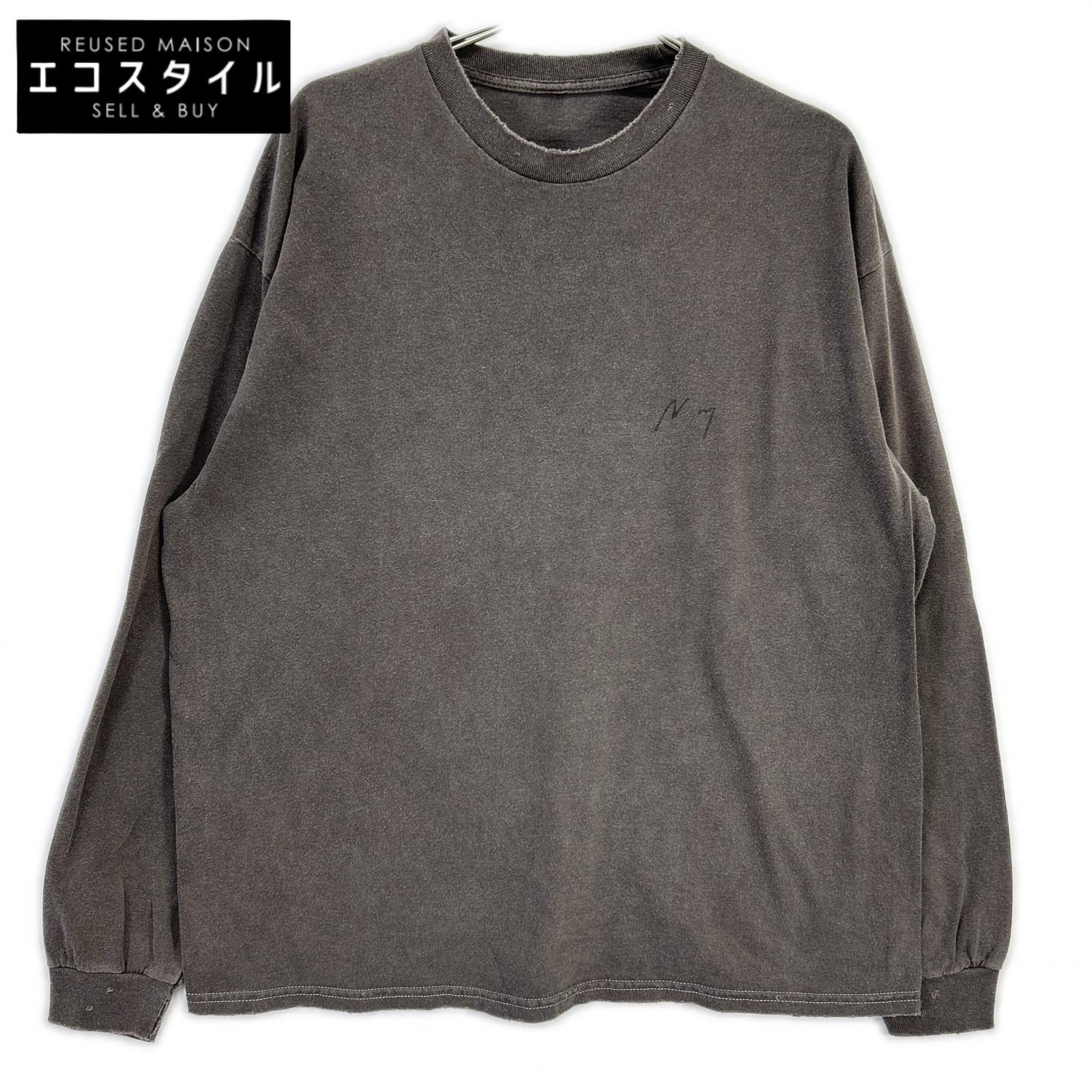 ANCELLM アンセルム 赤銅色 ANC-CT137-B EMBROIDERY DYED LS T-SHIRT トップス   1 赤銅色 メンズ 【中古】