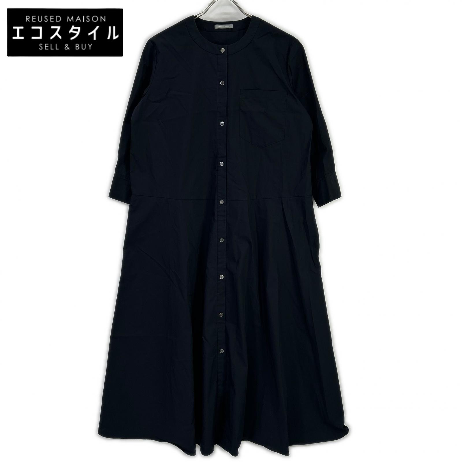 theory luxe セオリーリュクス 03-4105512 24年製 米国海軍 Tech Poplin Stania バンドカラーシャツワンピース 衣装   38 米国海軍 レディース 【中古】