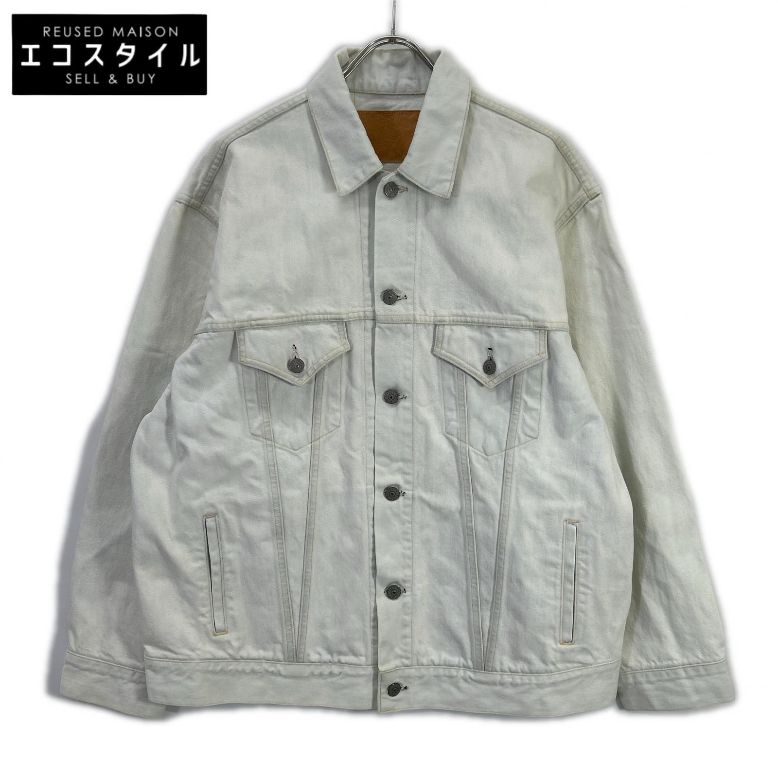 GOLD ゴールド GL14812H 白いこと 14薬局衡オンス. DENIM TRUCKER JACKET AGED MODEL 上衣   36 白いこと メンズ 【中古】