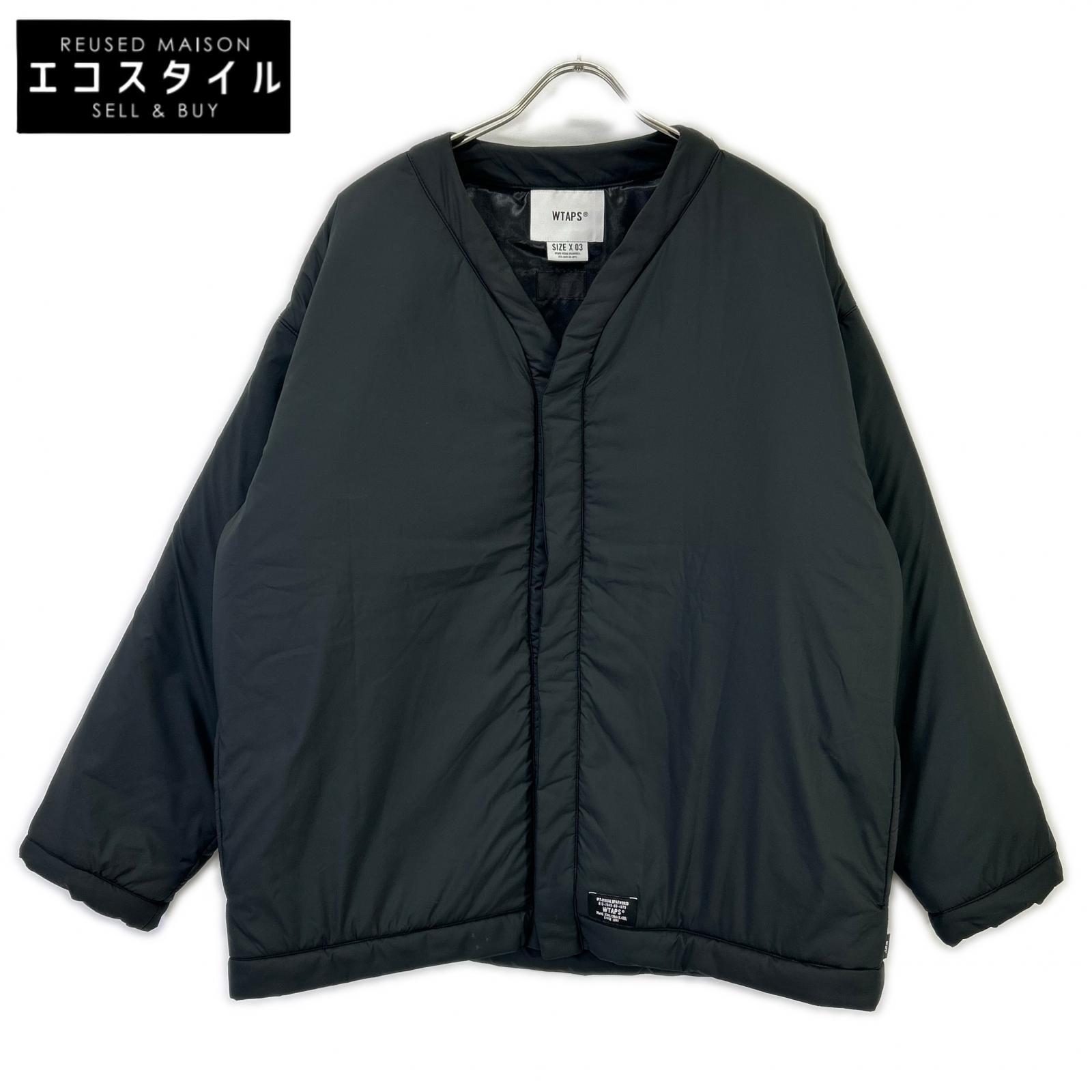(W)TAPS ダブルタップス 【xシンクプロジェクト】232TQDT-JKM06C ブラック ナイロン THINC PROJECT Hanten Jacket/ハンテンジャケット ジャケット 03 ブラック メンズ 【中古】|ブランドリユース エコスタイル