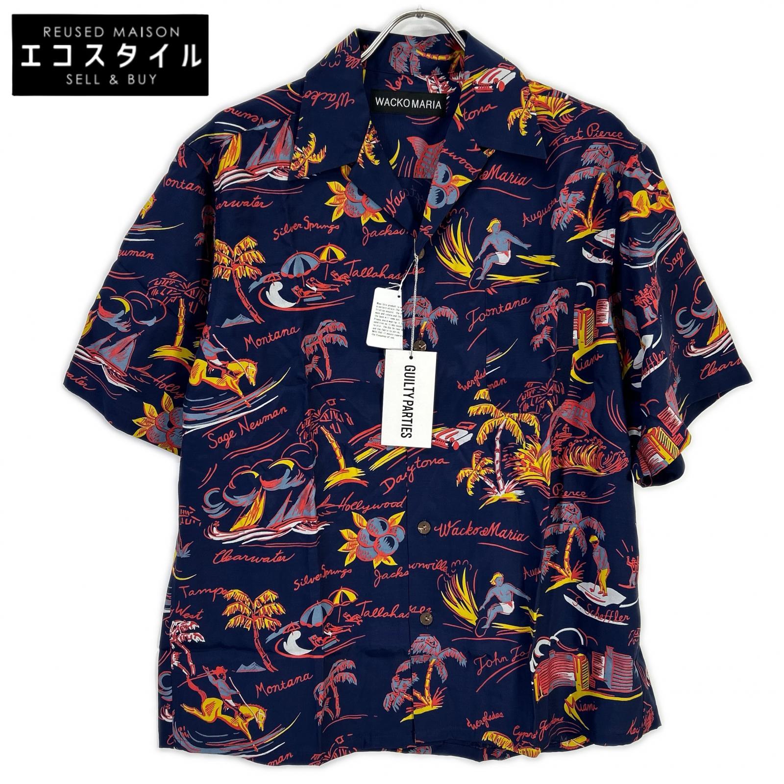 WACKO MARIA ワコマリア 25SS 25SS-WMS-HI02 米国海軍 HAWAIIAN SHIRT S/S TYPE-2/ショートスリーブシャツ トップス   米国海軍 メンズ 【中古】
