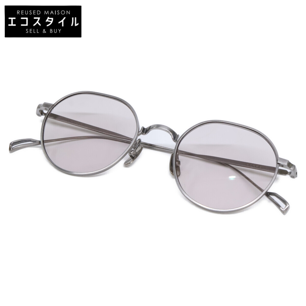 SOPHNET. ソフネット SOPH-000092 先だつものメガネ製 METAL SUNGLASSES 金属元素ひな形 黒眼鏡   しろがね色/薄墨色系 【中古】