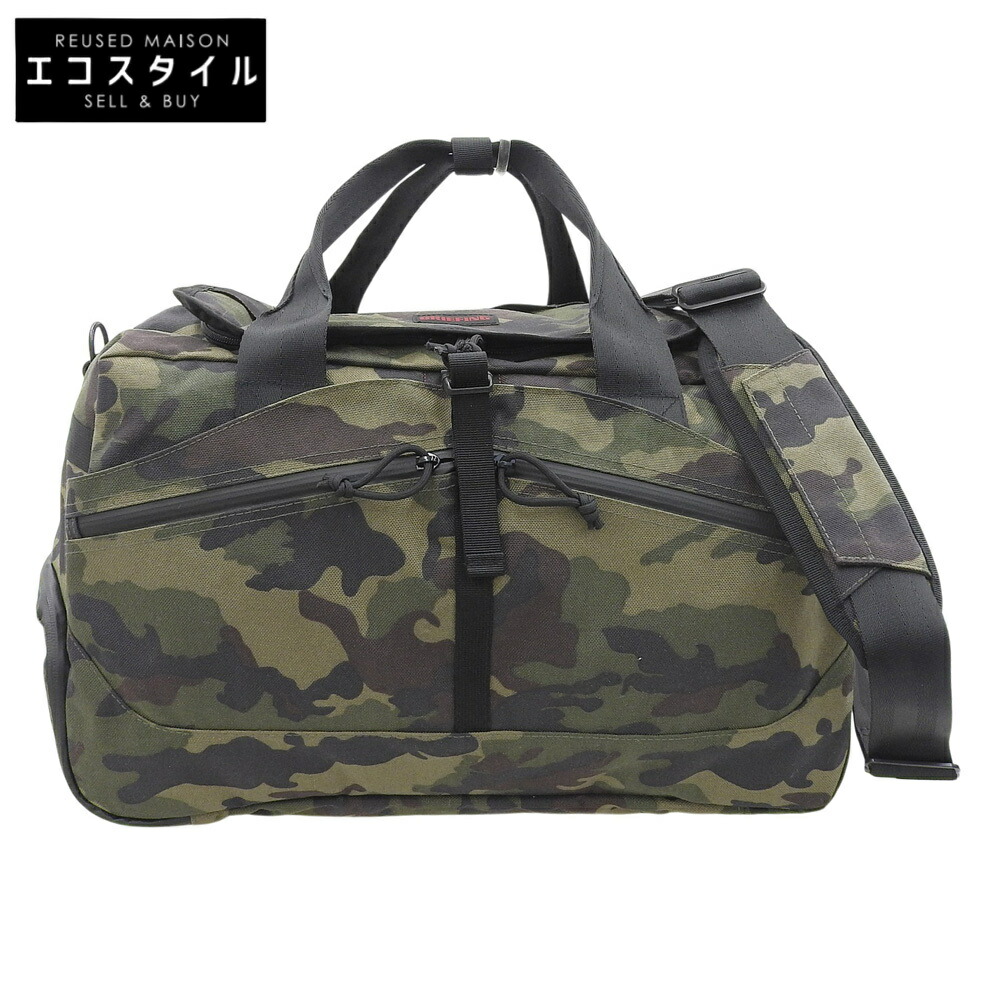 BRIEFING ブリーフィング 美品 家鴨フラ CLUB BOSTON 2WAY ボストンバッグ メンズ 緑であること系 BRG183824-161-001 ボストンバッグ   緑であること系 メンズ 【中古】