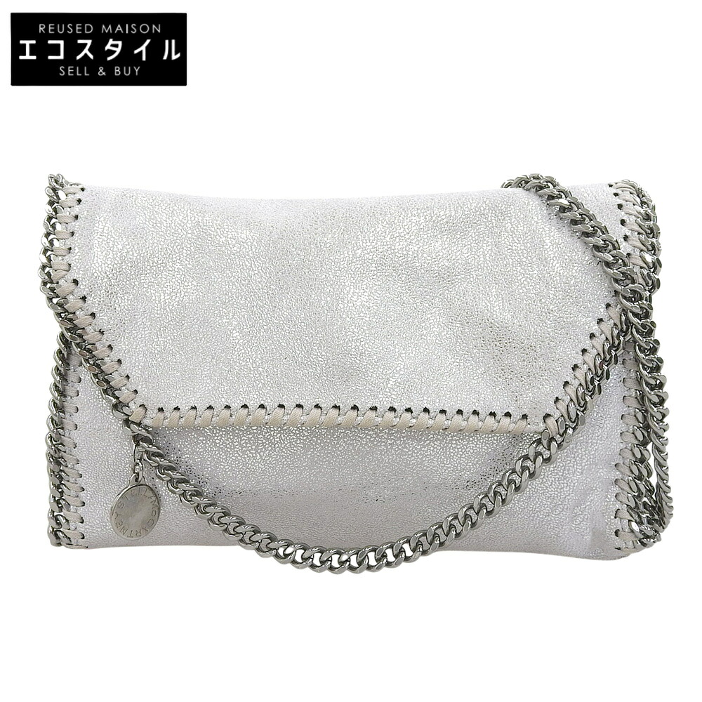 STELLA McCARTNEY ステラマッカートニー ファラベラ ミニ 下げ翼 ショルダーバッグ レディース しろがね色 ショルダーバッグ   しろがね色 レディース 【中古】
