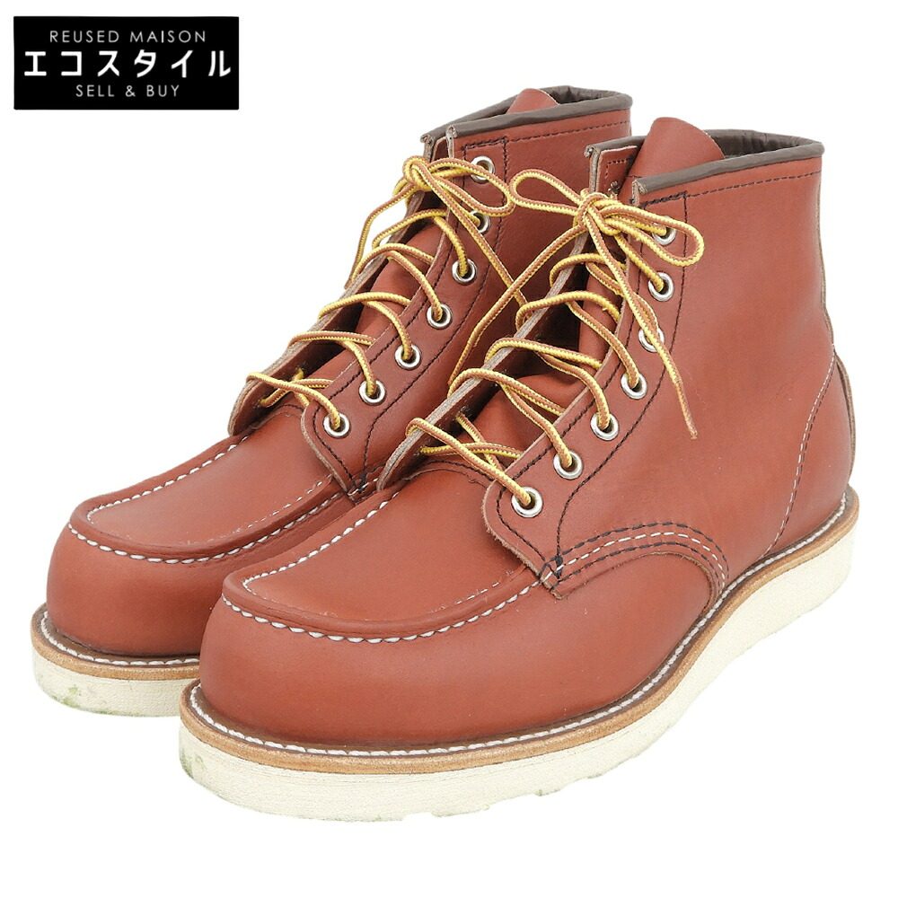 Red Wing レッドウィング 美品 アイリッシュセッター 6in クラシックモック 細工物ブーツ シューズ メンズ 赤いこと赤銅色 26珊 8875 シューズ   8(US) 赤いこと赤銅色 メンズ 【中古】