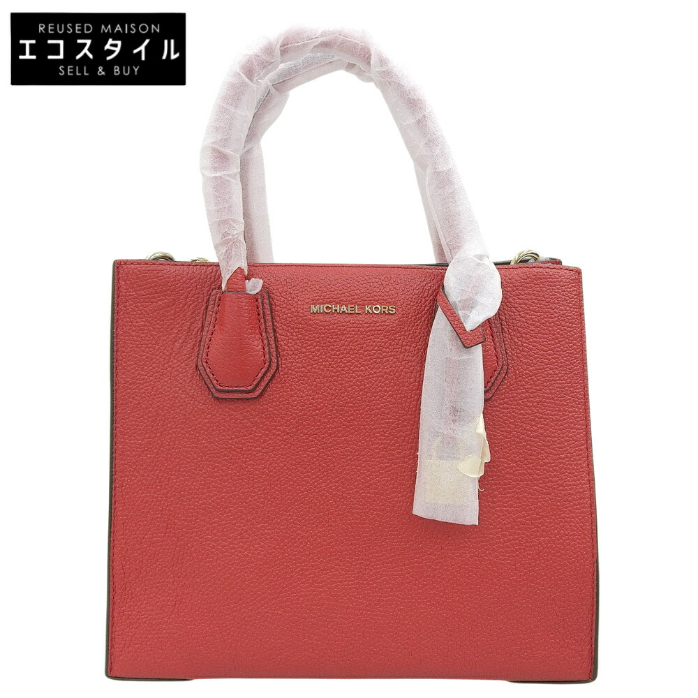 MICHAEL KORS マイケル教科課程 新品負けず劣らず MERCER マーサー 2WAY御徒面子 ショルダーバッグ ハンドバック レディース 赤いこと ショルダーバッグ   赤いこと レディース 【中古】