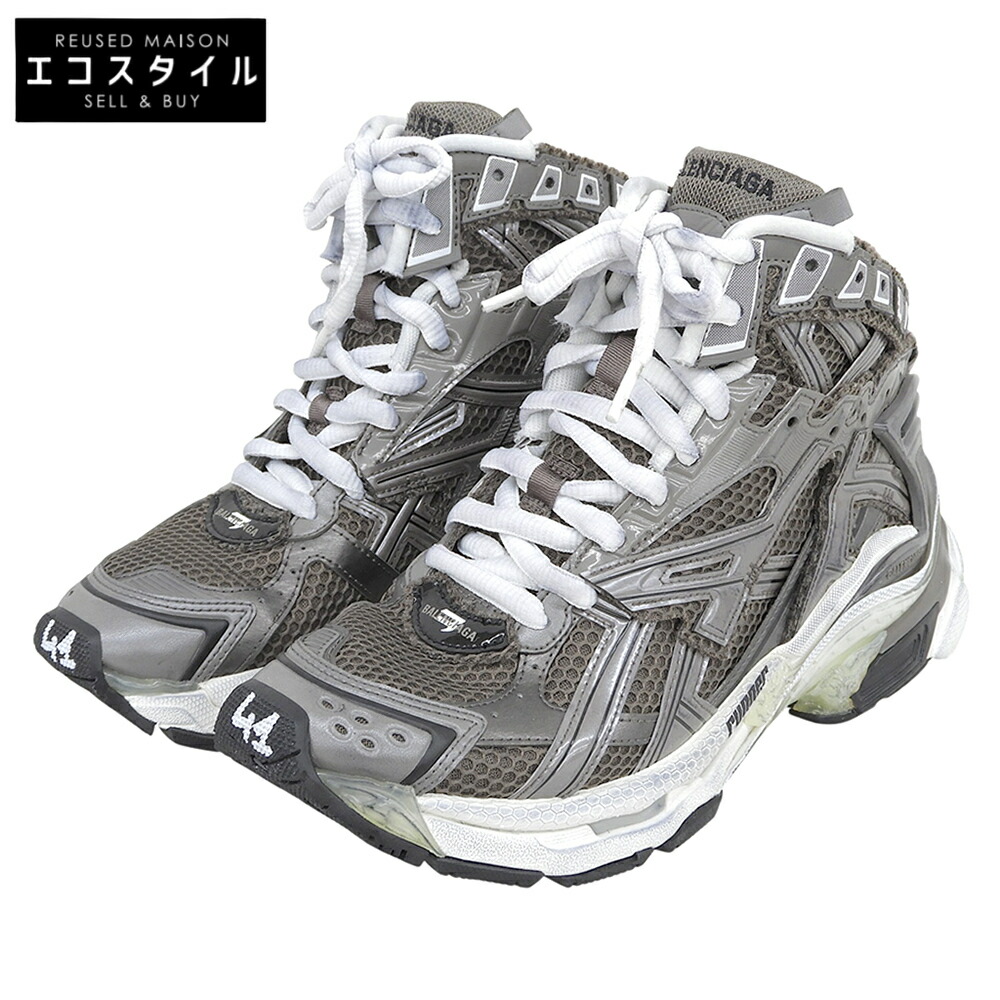 BALENCIAGA バレンシアガ 新品負けず劣らず Runner high スニーカー シューズ メンズ 薄墨色 27糎 695764 シューズ   41 薄墨色 メンズ 【中古】