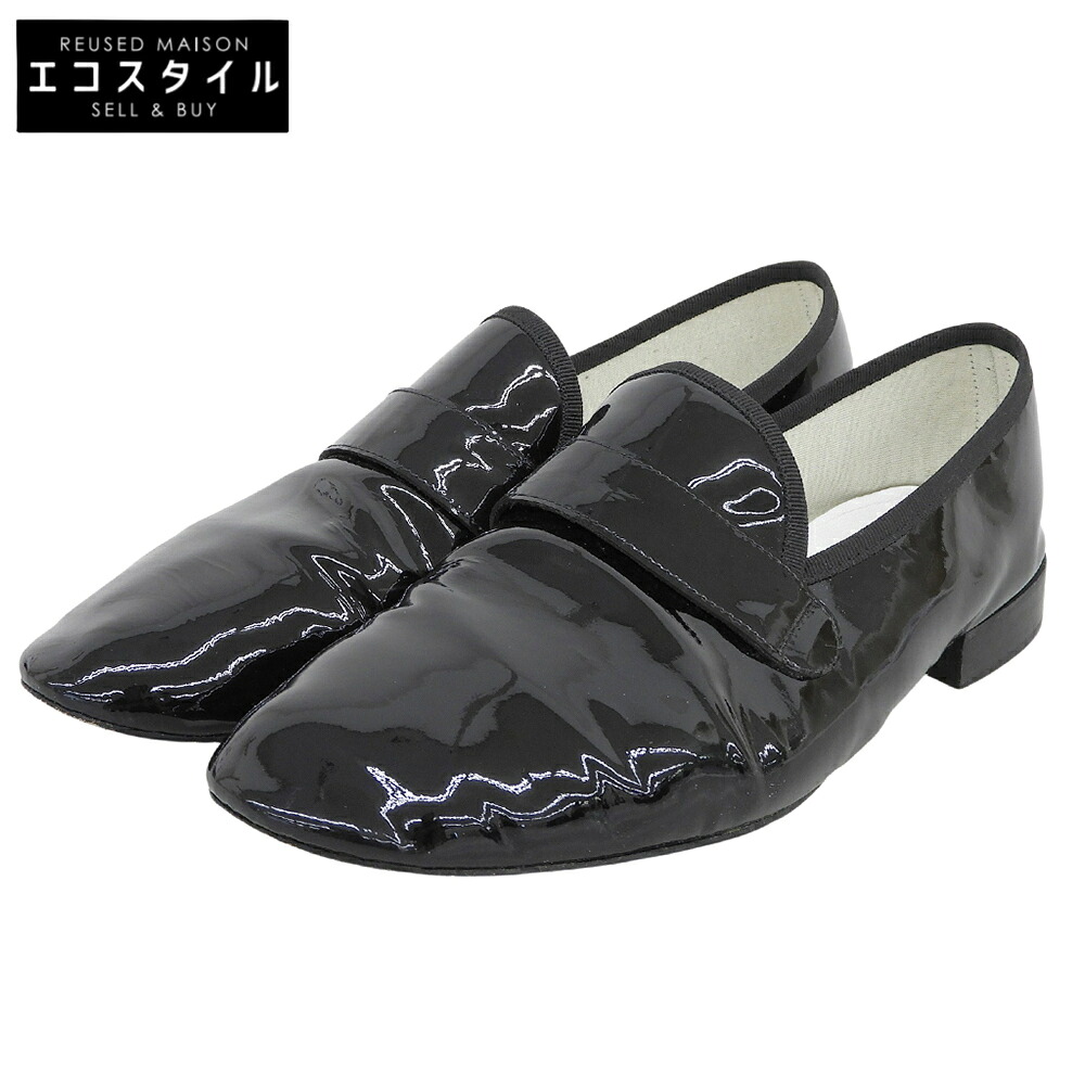 repetto レ愛玩動物 Michael 専売特許 置き目毛皮 シューズ レディース 黒 黒いこと 43 シューズ   43 黒いこと レディース 【中古】
