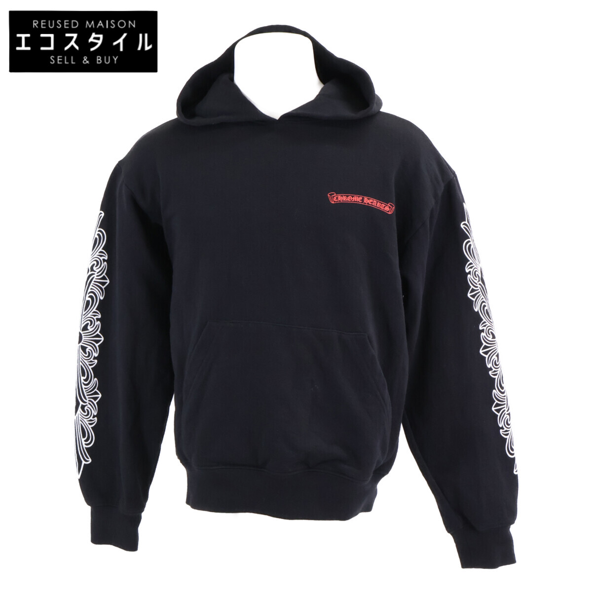 Chrome hearts クロムハーツ x MATTY BOY 国内置き目 99 Eyes Chomper Horseshoe Hoodie プルオーバーパーカ トップス   M 黒いこと メンズ 【中古】