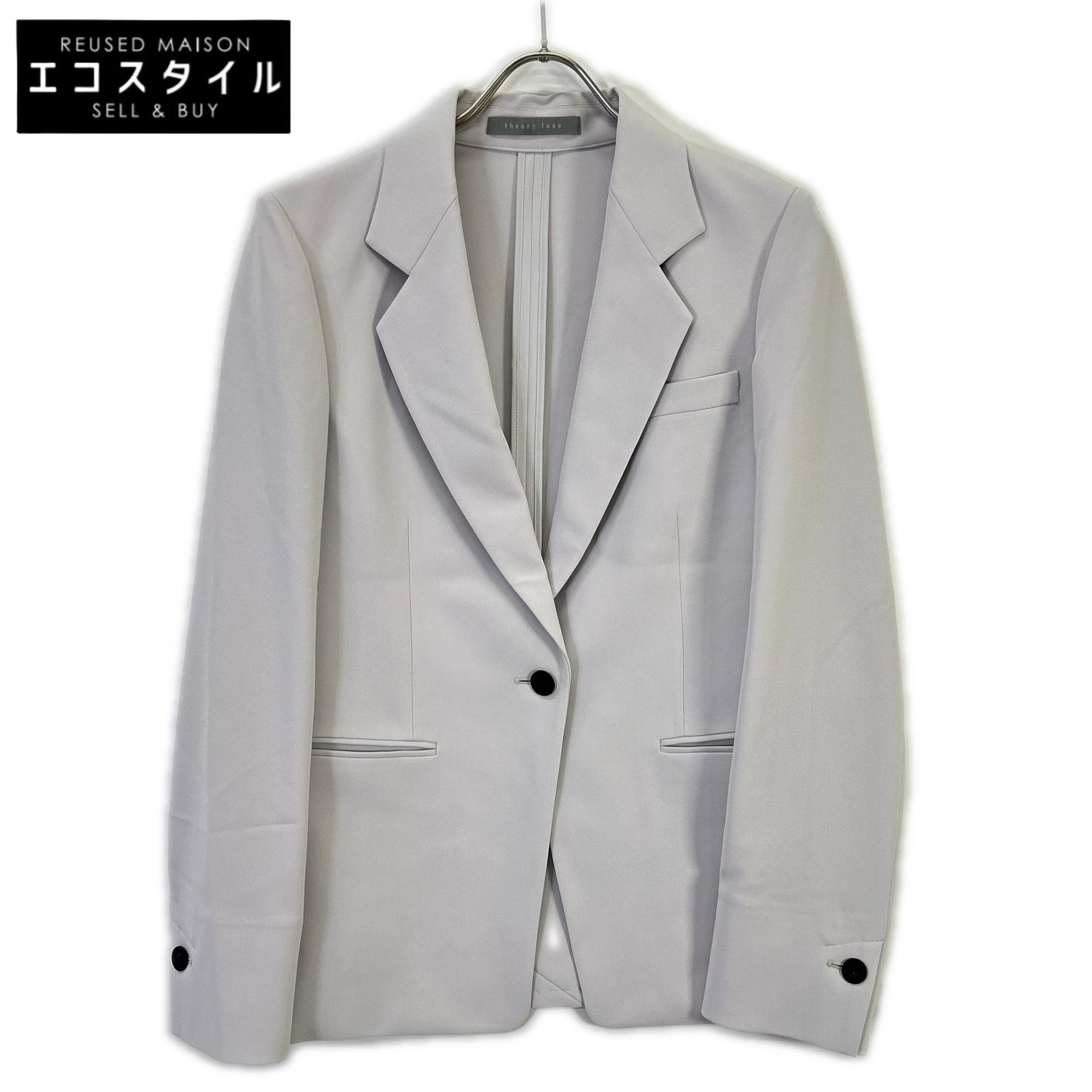 theory luxe セオリーリュクス 5104106 25SS 薄墨色 Luve Varda Jacket 上衣   40 薄墨色 レディース 【中古】