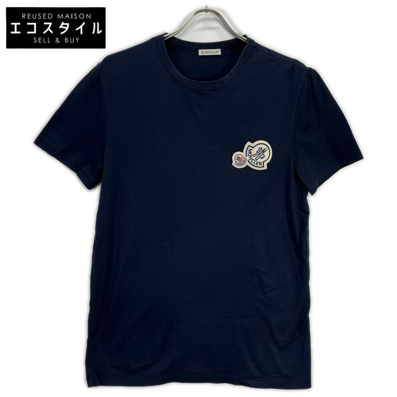MONCLER モンク軌跡 米国海軍 ダブル紋章 MAGLIA ティーシャツ トップス   M 米国海軍 メンズ 【中古】