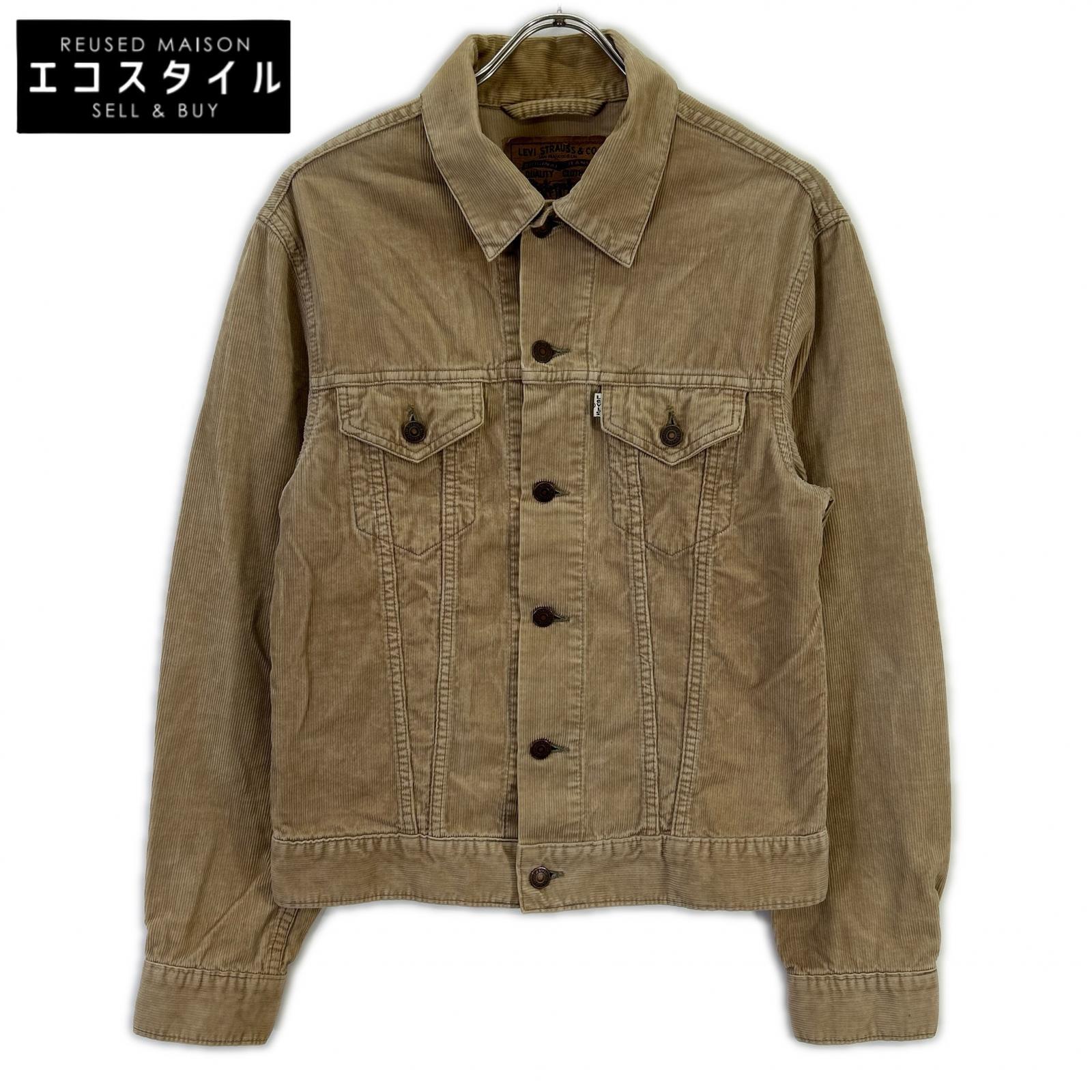 LEVI‘S リーヴァイズジーンズ 90\u0027s ユーロリーヴァイズジーンズ イタリア製 コーデュロイトラッカージャケット 上衣   M ベージュ メンズ 【中古】