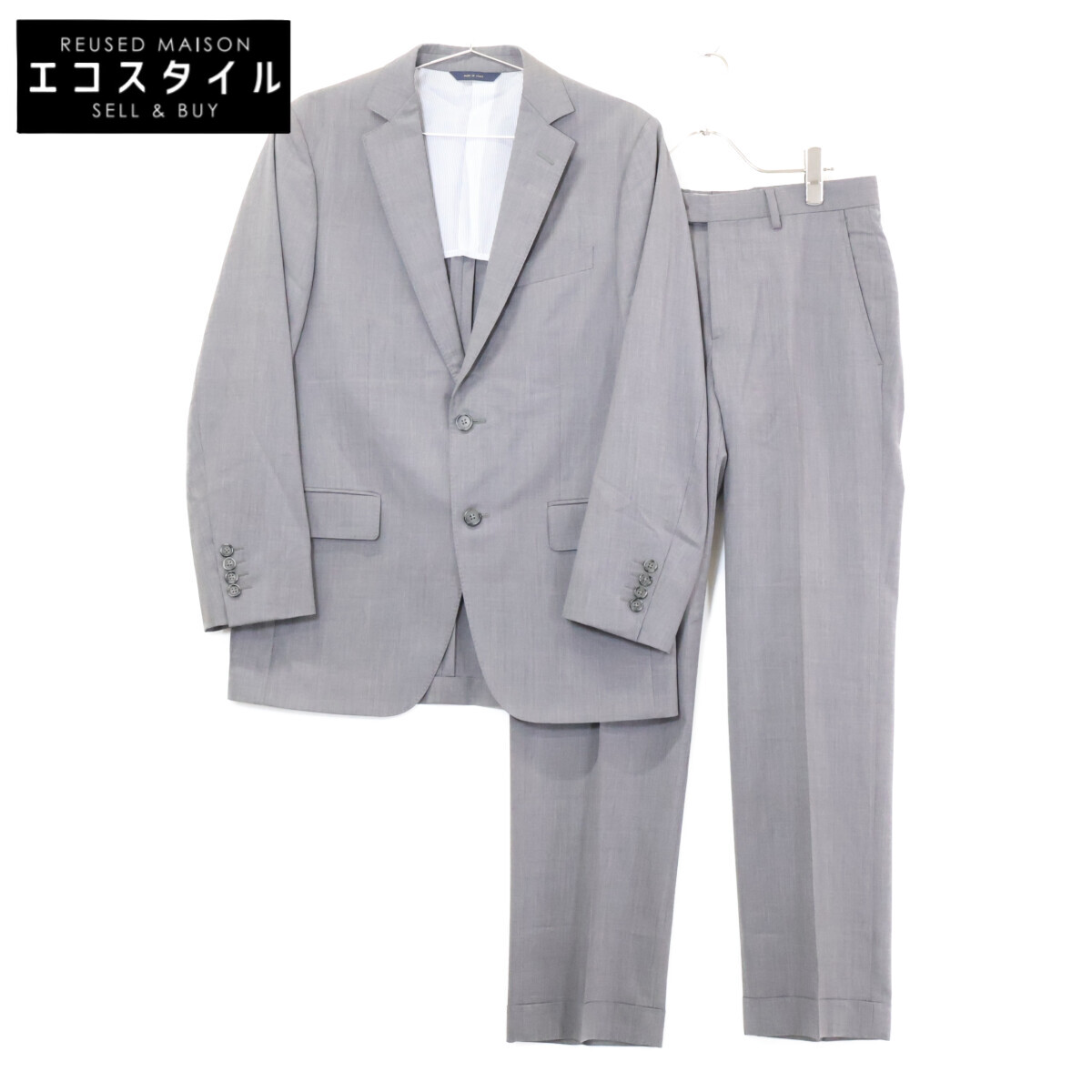 Brooks Brothers ブルックスブラザーズ 【美品/国内正規】estrato TRABALDO TOGNA 1840 2Bシングル スーツ セットアップ 46 グレー メンズ 【中古】｜ブランドリユース エコスタイル