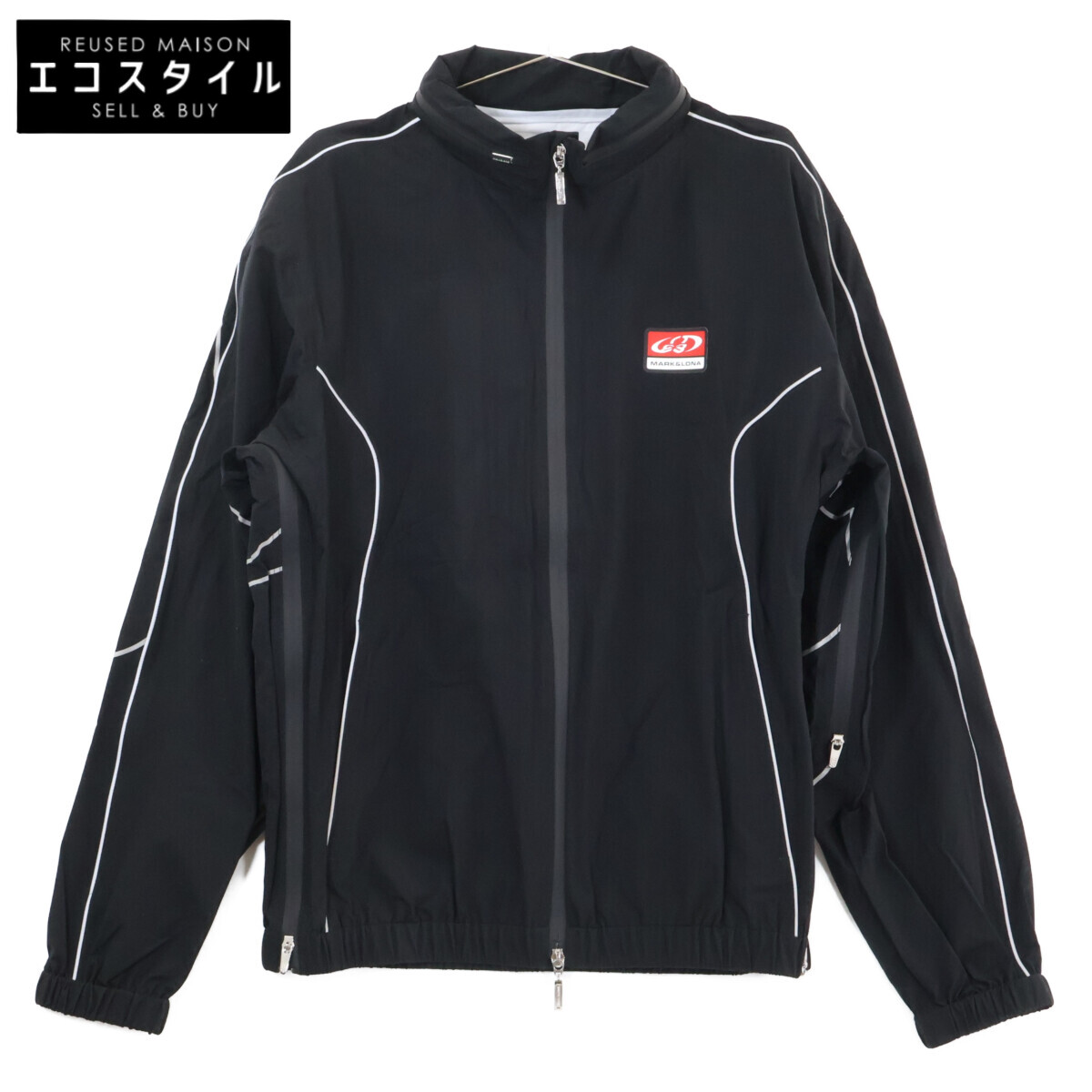 MARK\u0026LONA マークアンドロナ 【新品負けず劣らず/26年製】MLM-6A-AL01 Spinner Pro Flex Rain Jacket ストレッチナイロンタフタ レインジャケット 48 黒いこと メンズ 【中古】