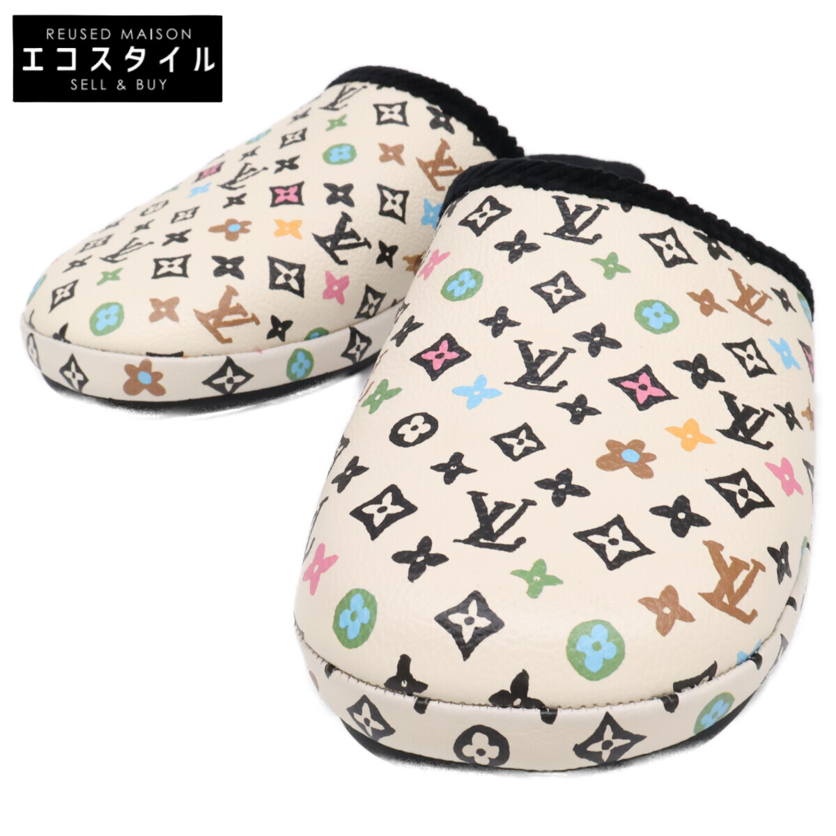 LOUIS VUITTON ルイヴィトン 【新品負けず劣らず】24年製 LV 九重の天・伝達ルート モノグラムクラギー ミュール 家庭用スリッパ 御部屋シューズ シューズ   3 モノグラムクラギー メンズ 【中古】