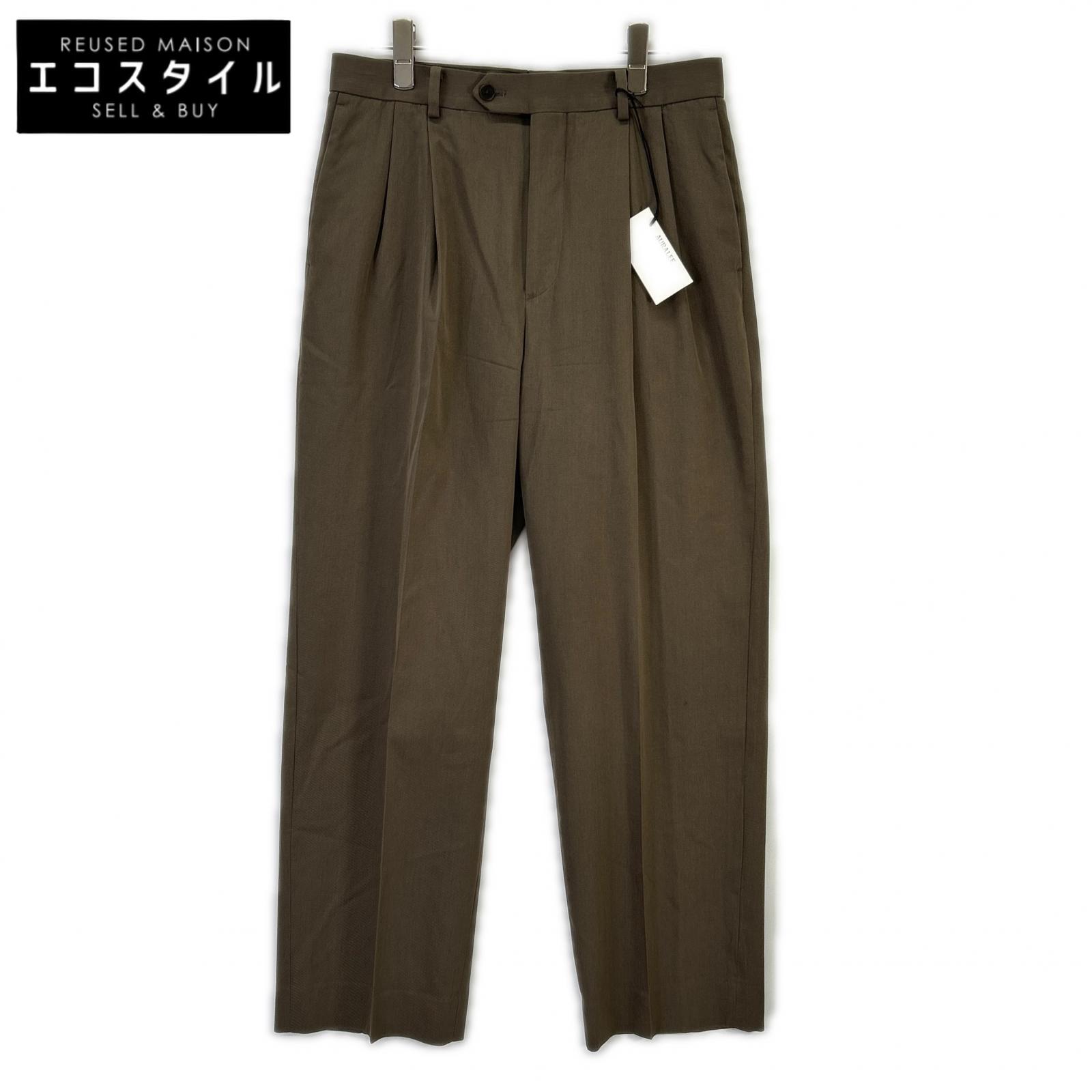 AURALEE オーラリー 24AW 赤銅色 A24AP03MG LIGHT WOOL MAX GABARDINE TWO-TUCK SLACKS ボトムス   3 赤銅色 メンズ 【中古】