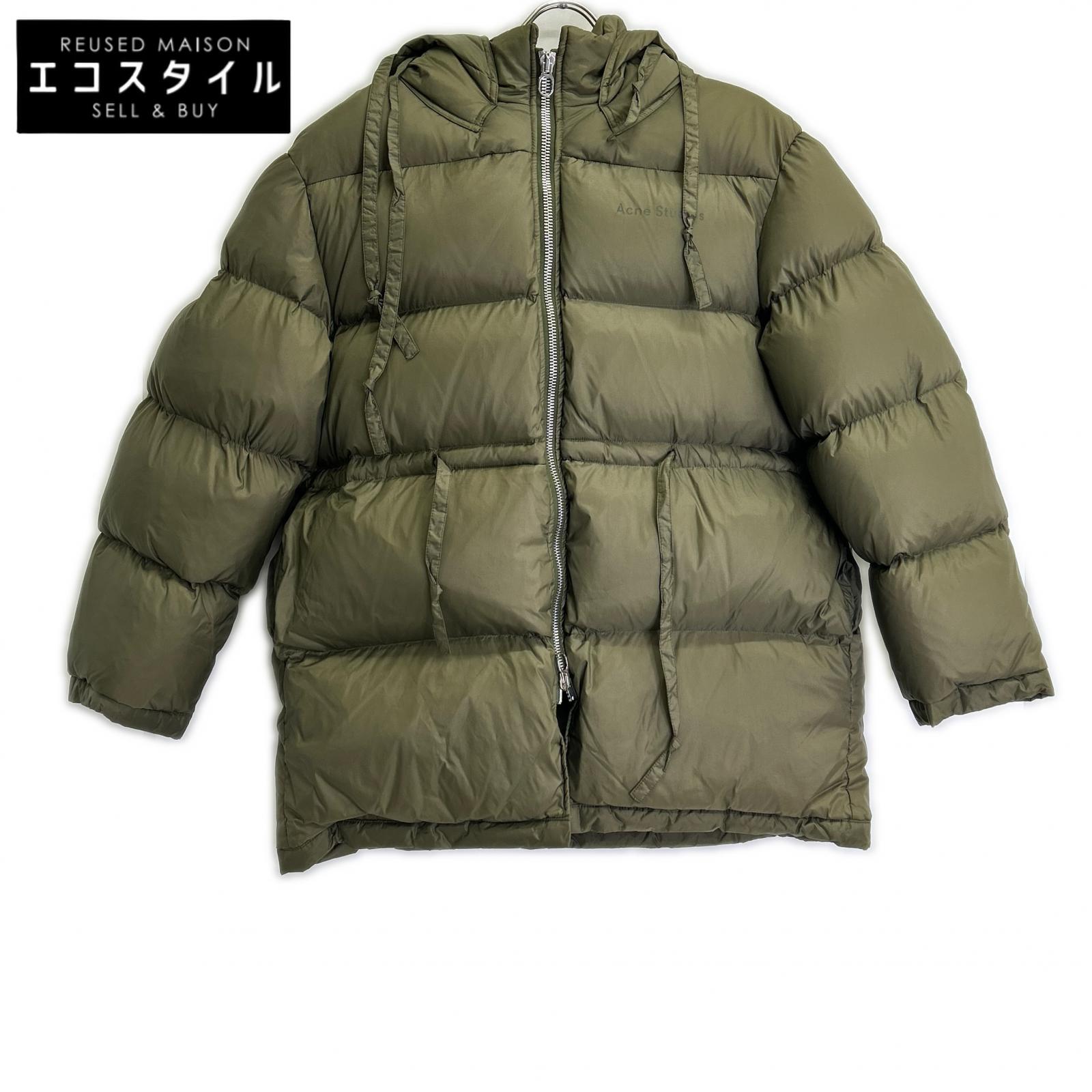 ACNE STUDIOS アクネ ストゥディオズ FN-WN-OUTW000017 オーバーサイズダウンジャケット 上衣   34 カーキ レディース 【中古】