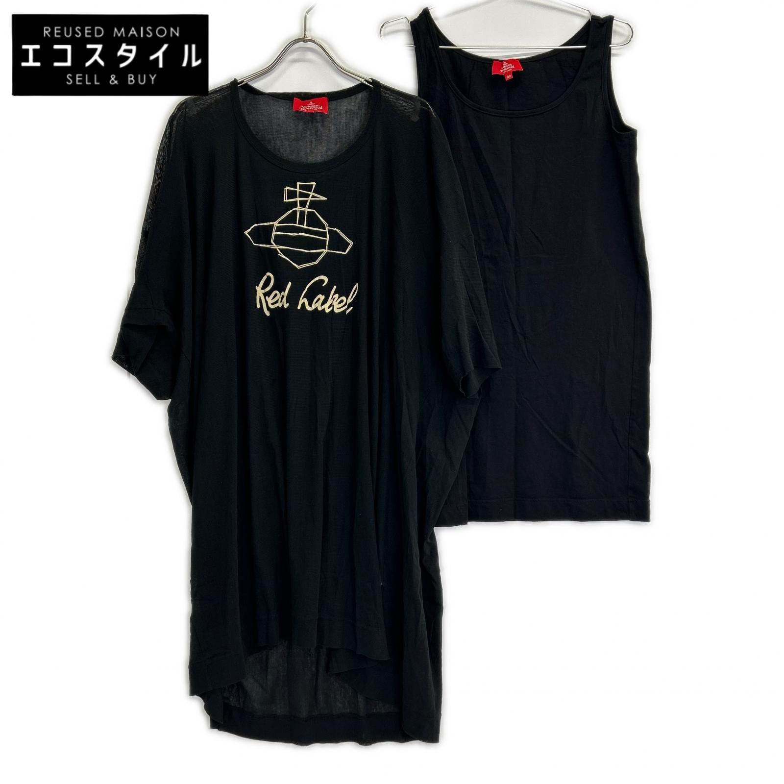 VivienneWestwoodRedLabel ヴィヴィアンウエストウッドレッドレーベル 17-12-542007 黒いこと シアーニット 衣裳 衣裳   00 黒いこと レディース 【中古】