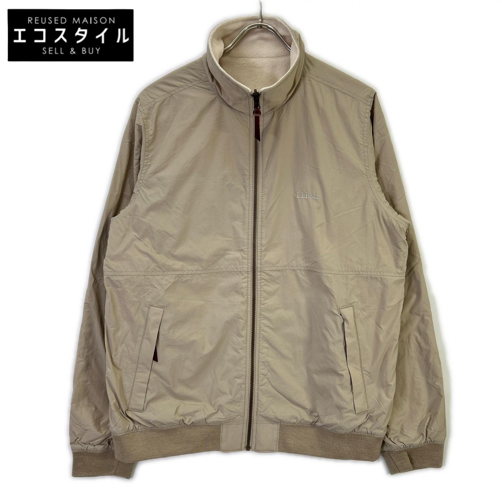 LLBean エルエルビーン 524511 ベージュ ナイロン リバーシブルウォームアップジャケット 上衣   M ベージュ メンズ 【中古】