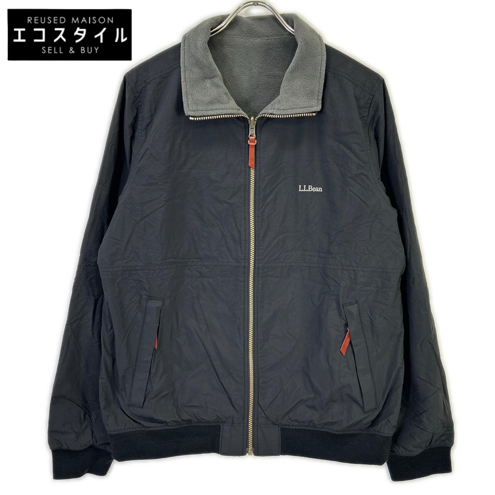 LLBean エルエルビーン 524511 黒いこと ナイロン リバーシブルウォームアップジャケット 上衣   M 黒いこと メンズ 【中古】
