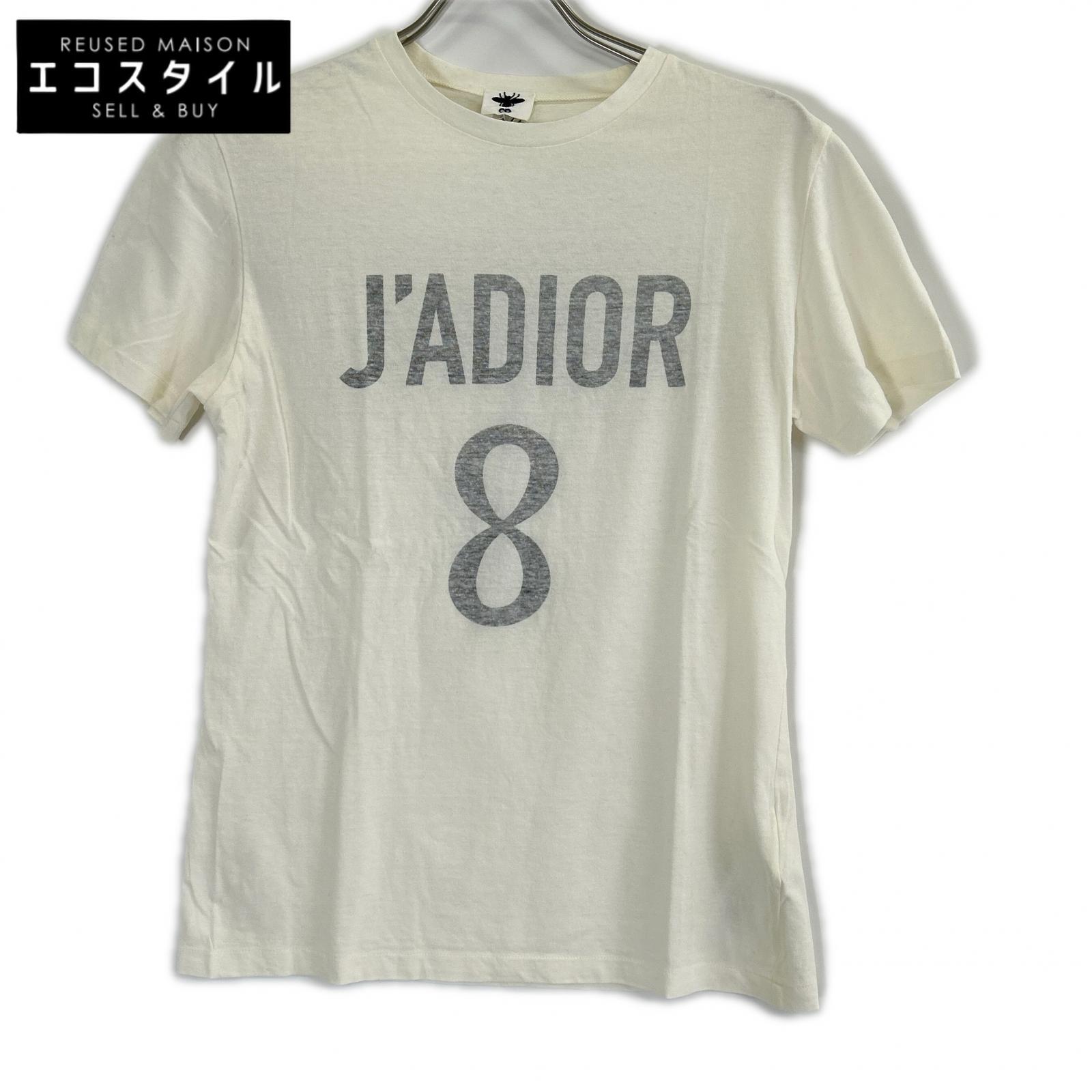 Christian Dior ディオール 843T03TC428 白いこと J\u0027ADIOR 8 刷り上げる プルオーバー トップス   XS 白いこと レディース 【中古】