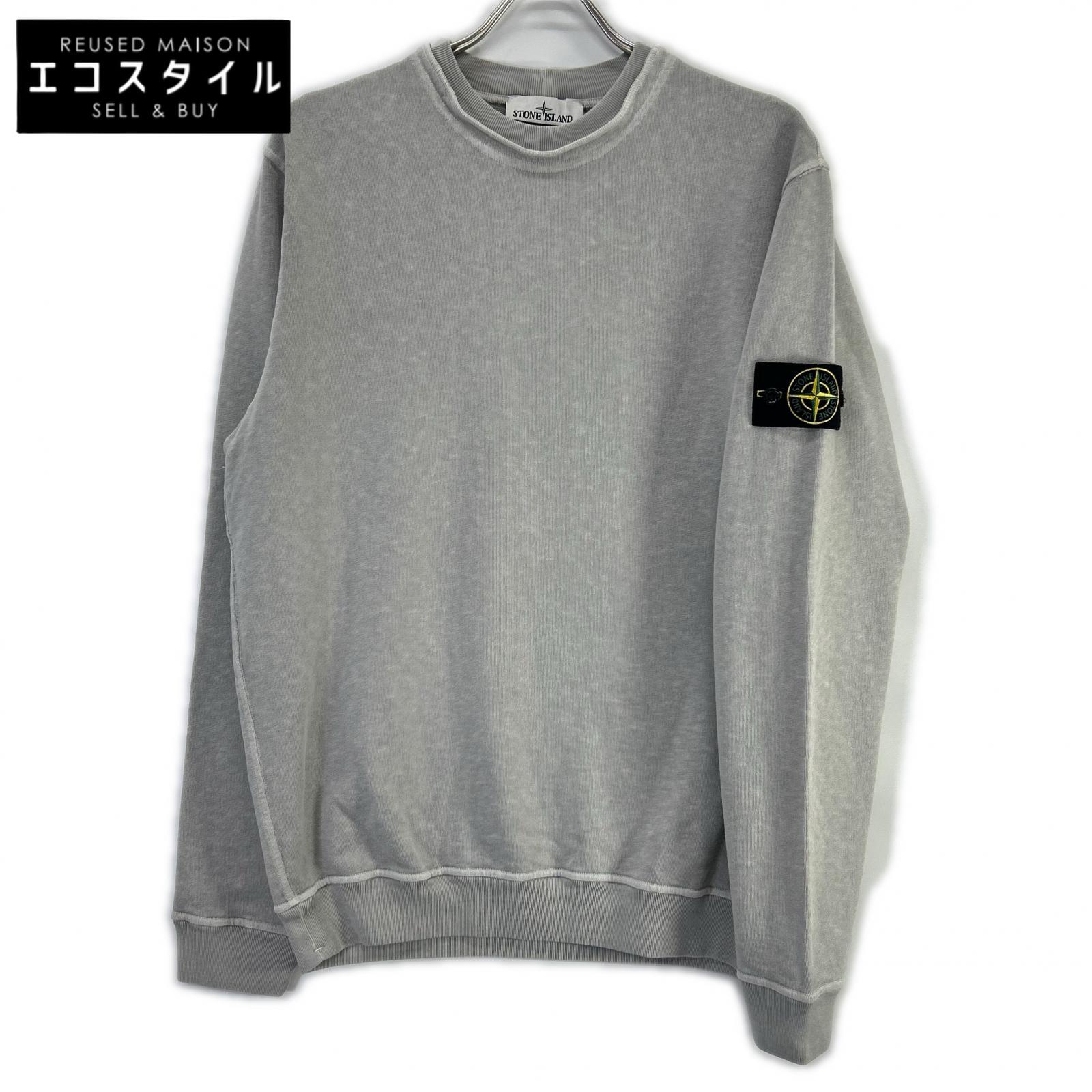 STONE ISLAND ストーンアイランド L1S156100034 薄墨色 綿織物 クルーネックスウェット トップス   薄墨色 メンズ 【中古】