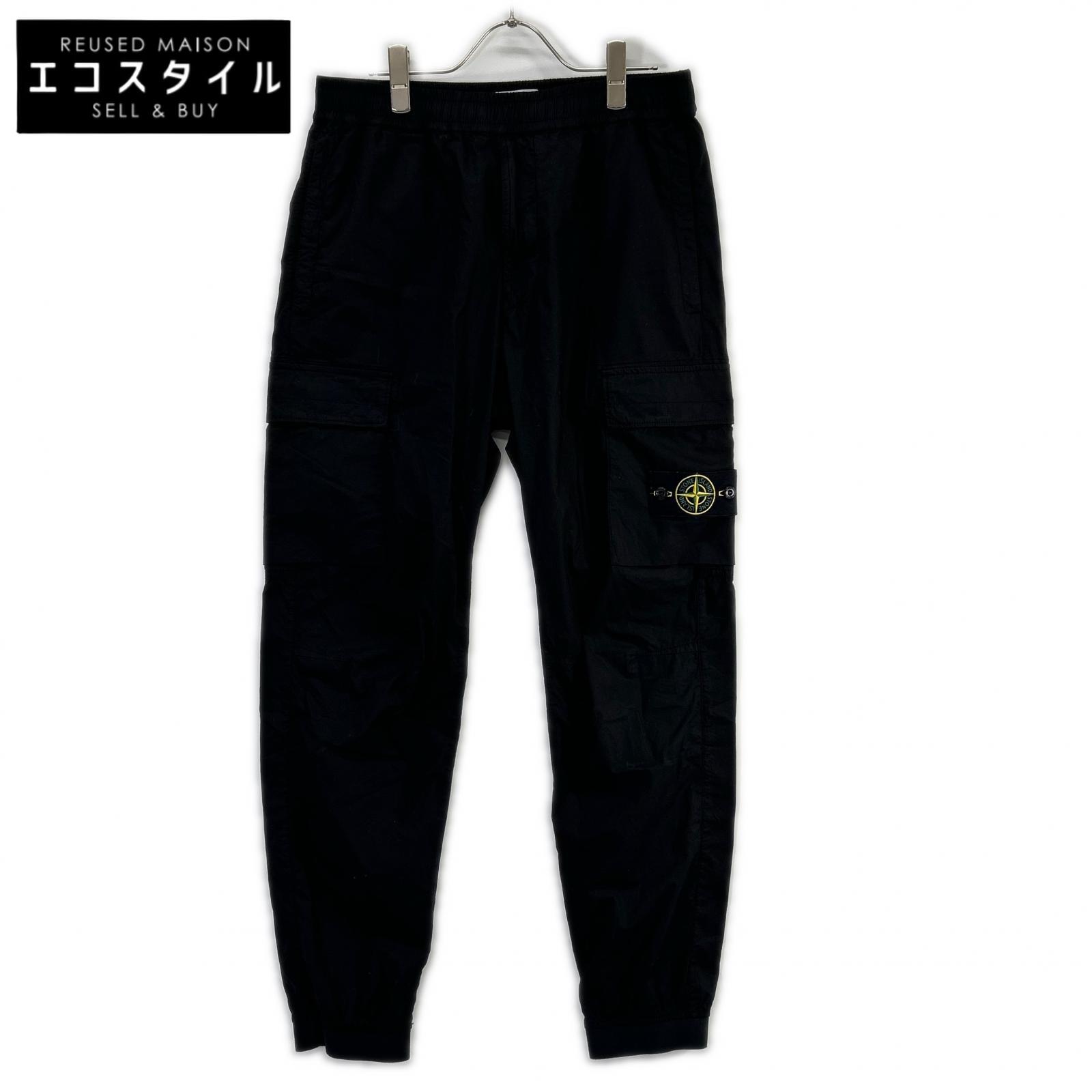 STONE ISLAND ストーンアイランド 25年 L1S153100031 黒いこと レギュラー テーパード カーゴパンツ ボトムス   W31 黒いこと メンズ 【中古】
