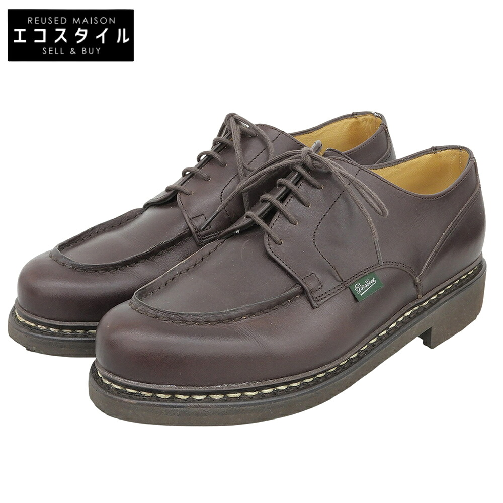 Paraboot パラブーツ 美品 CHAMBORD もの言う花ゲーム盤 力くらべ シューズ メンズ マロン 8 710707 シューズ   8 マロン メンズ 【中古】