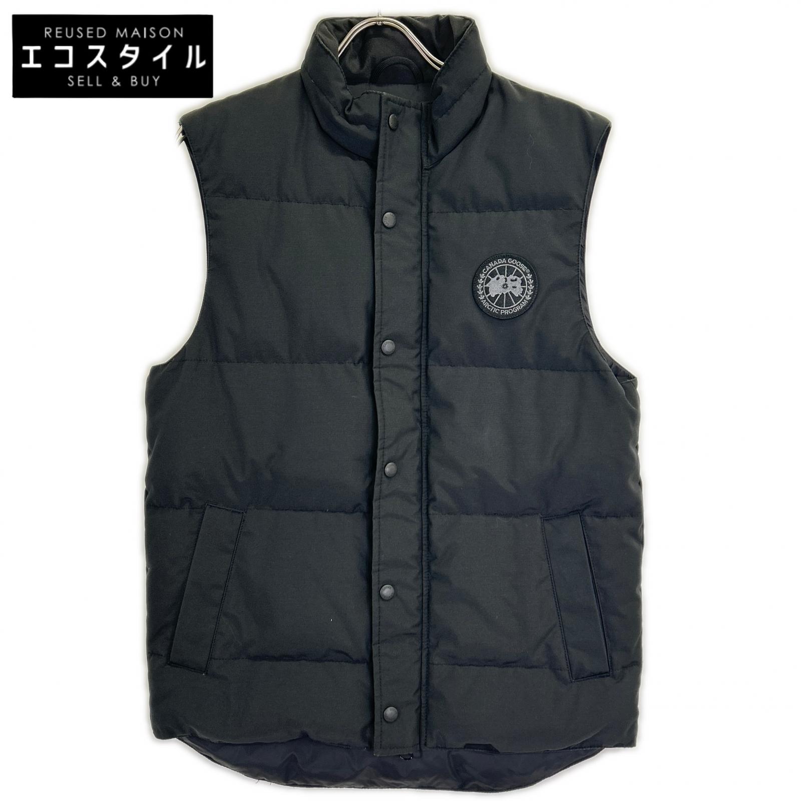 CANADA GOOSE カナダグース 【BLACK DISC】4151MB ブラック Garson Vest Black Label ベスト S ブラック メンズ 【中古】|ブランドリユース エコスタイル