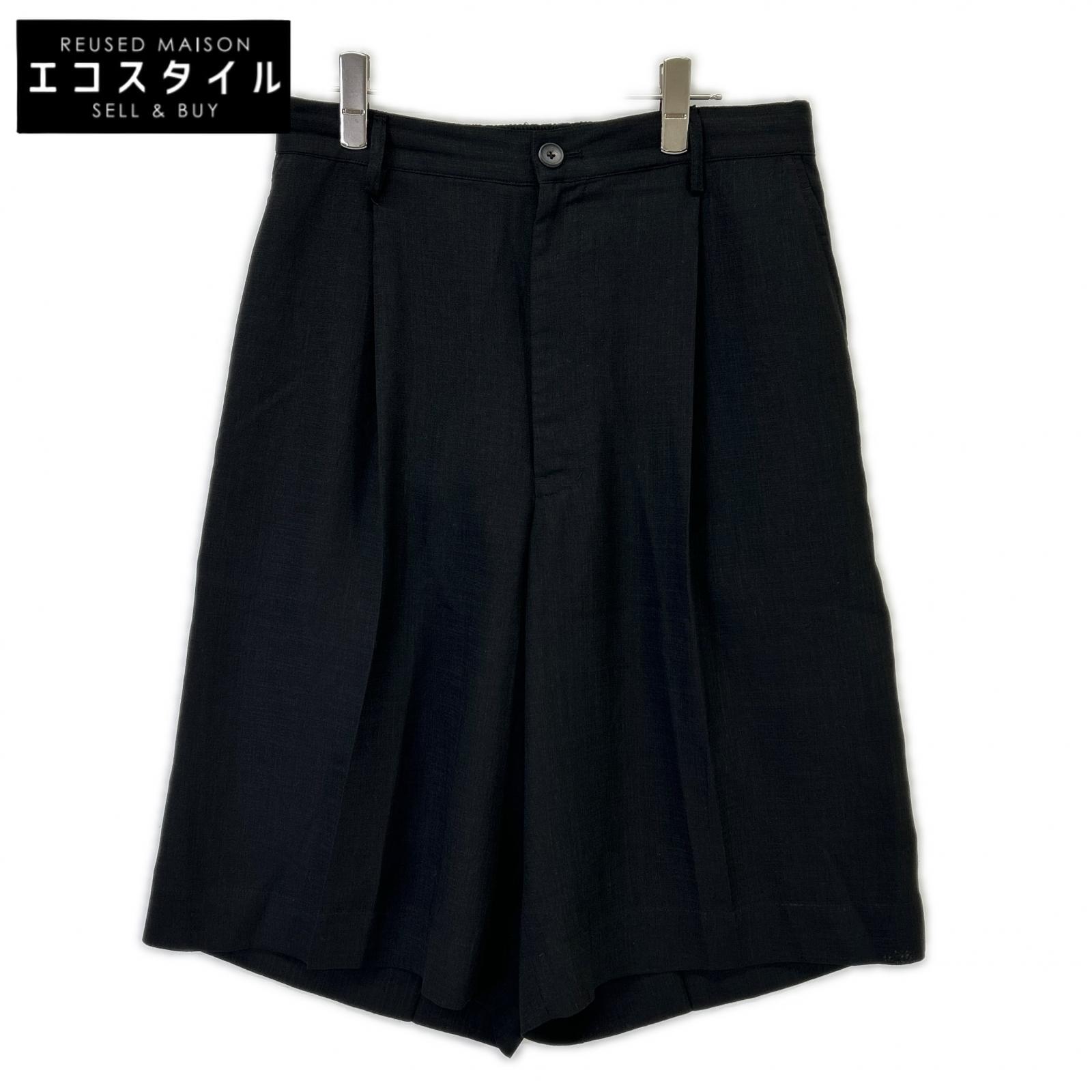 MAISON SPECIAL メゾンスペシャル 11251461221 黒いこと トリアセテートプライムワイドショーツ ボトムス   2 黒いこと メンズ 【中古】