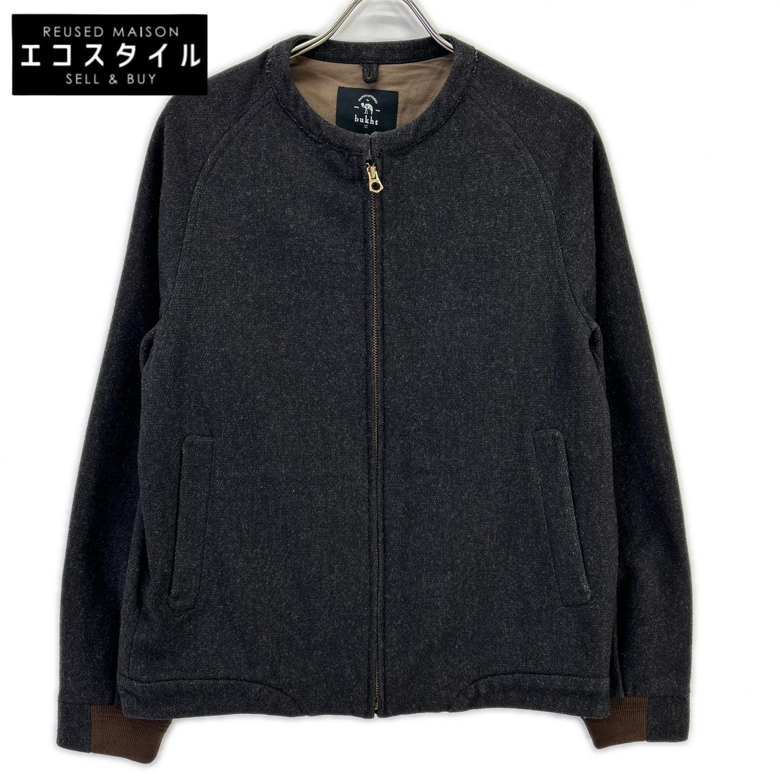bukht ブフト B-66508 黒いこと 羊毛×カシミール 否色合い上衣 上衣   1 黒いこと メンズ 【中古】