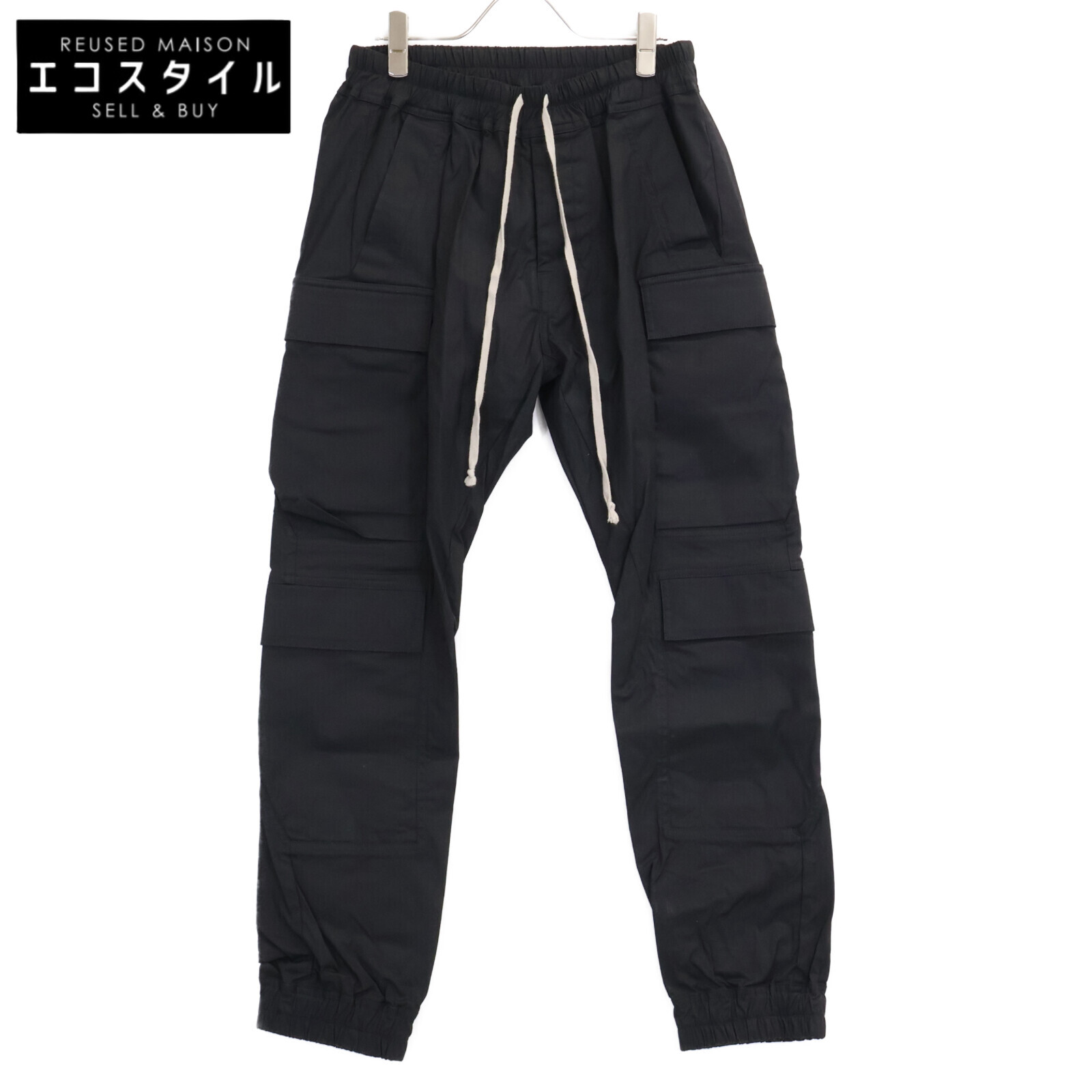 Rick Owens リックオウエンス RU02D6337-TE MASTODON MEGA CARGO マストドン メガ カーゴパンツ ボトムス   IT:48 黒いこと メンズ 【中古】
