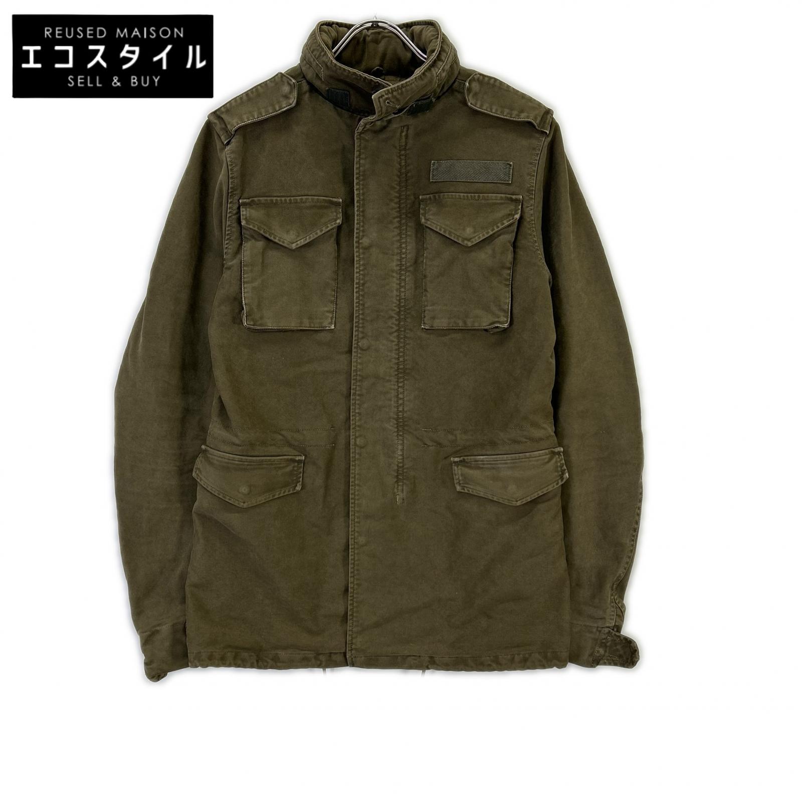AKM エイケイエム B055 カーキ B-65 上衣 上衣   L カーキ メンズ 【中古】