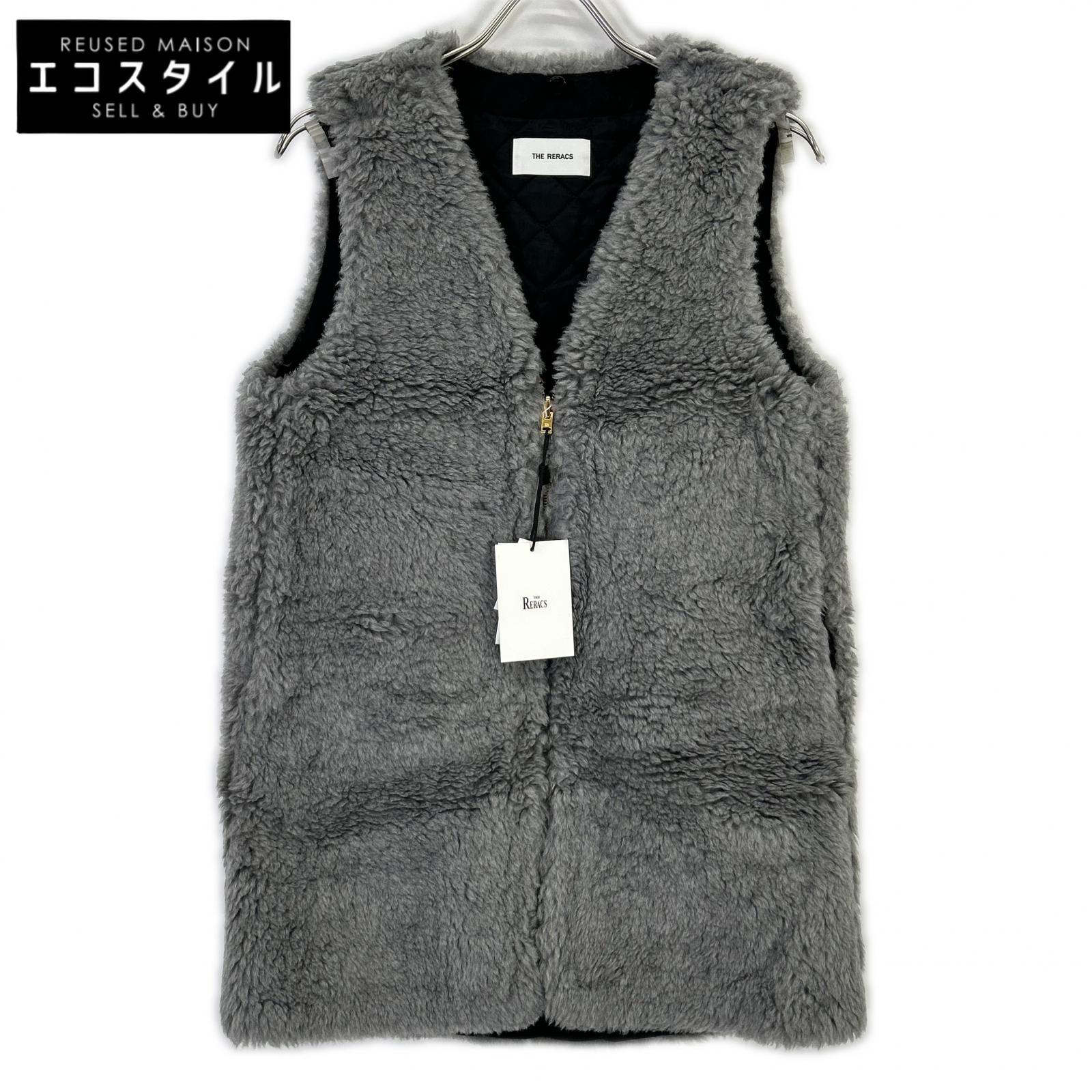 THE RERACS ザ・リラクス for UNITED ARROWS 薄墨色 羊毛 ラインドライブ より良い より良い   F 薄墨色 レディース 【中古】