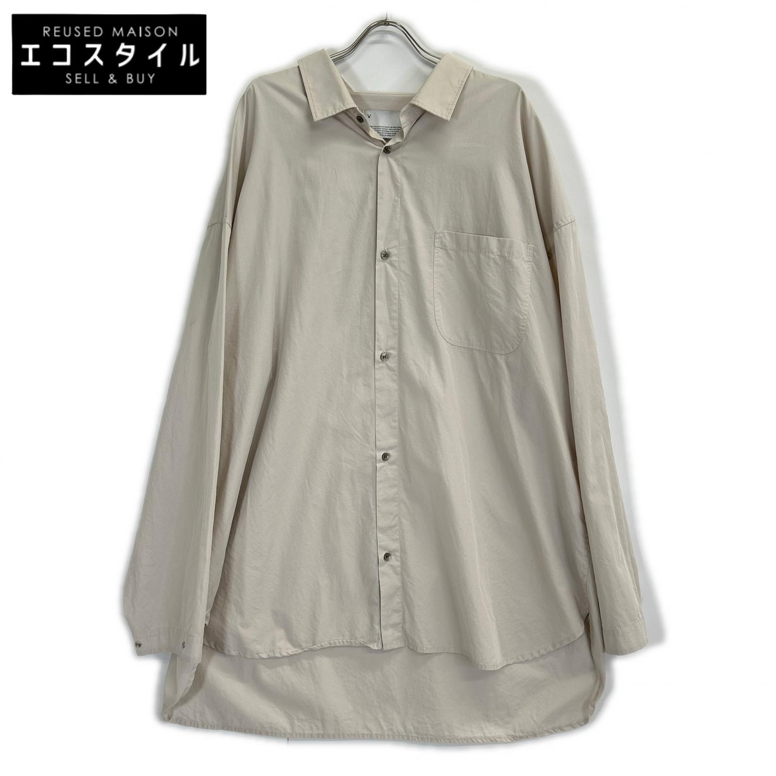 VOAAOV ヴォアーブ 薄墨色 ORGANIC COTTON BROAD SHIRT プルオーバー トップス   F 薄墨色 メンズ 【中古】