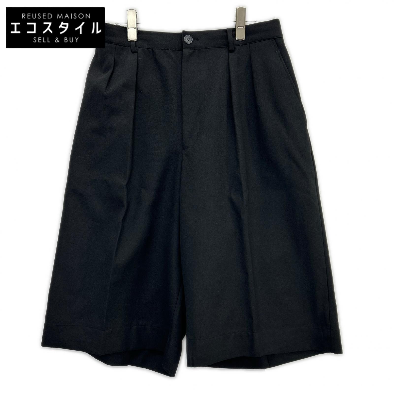 MAISON SPECIAL メゾンスペシャル 11251461509 黒いこと ウォッシャブルウールプライムワイドショーツ ボトムス   2 黒いこと メンズ 【中古】