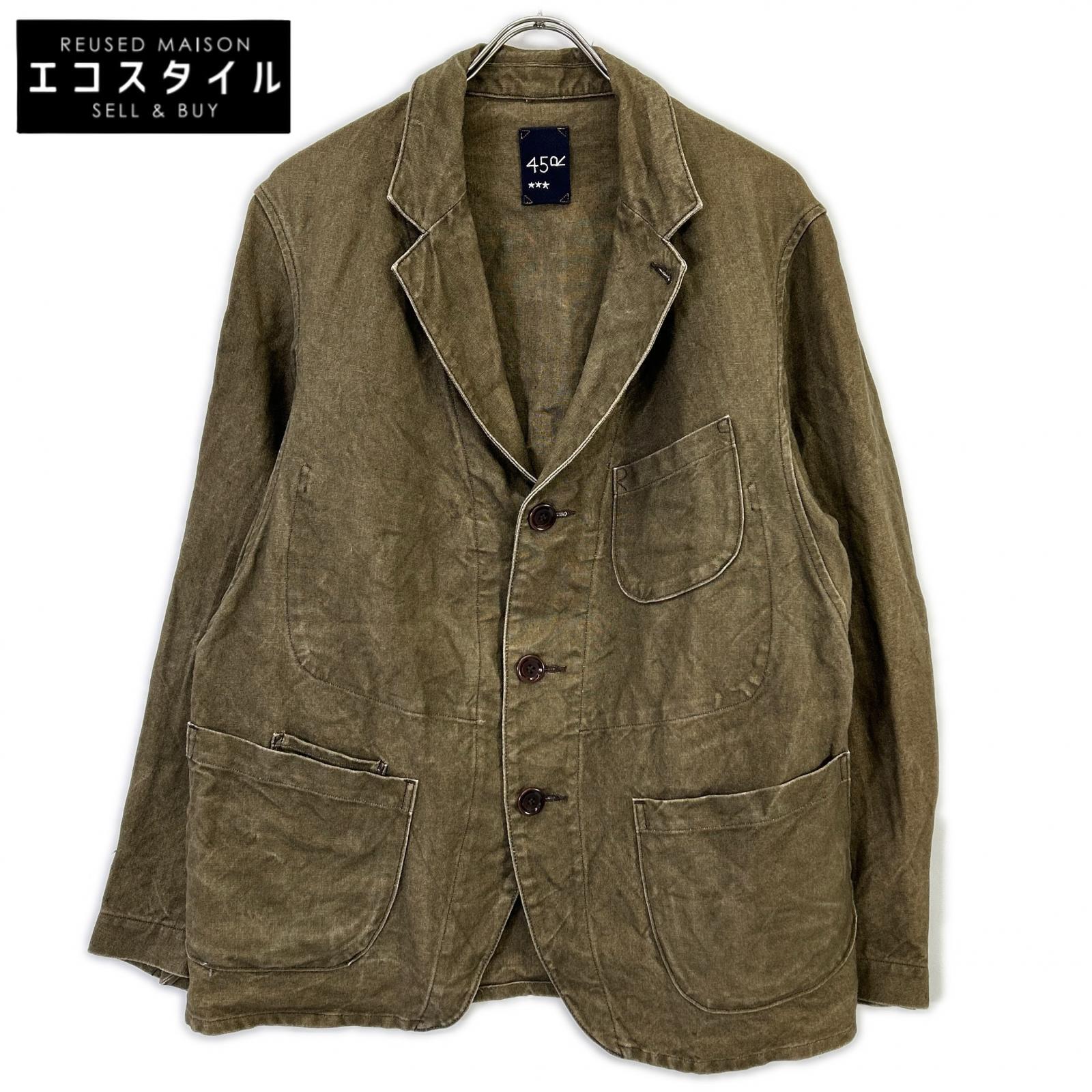 45R フォーティファイブ アール 4021901 カーキ リネンダック ASAMA上衣 上衣   3 カーキ メンズ 【中古】