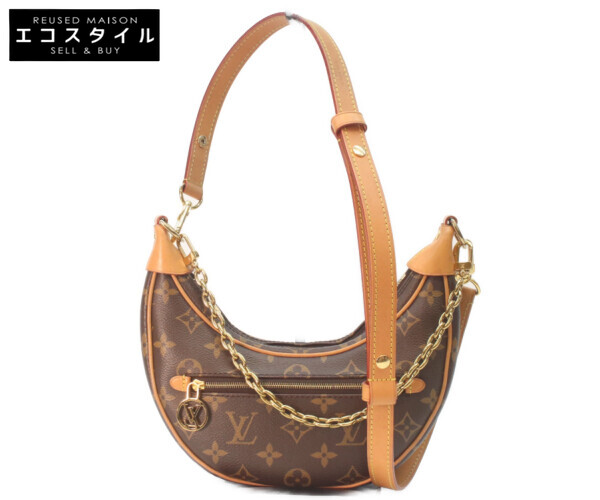 LOUIS VUITTON ルイヴィトン M81098 モノグラム 繰り返し ショルダーバッグ   赤銅色/ゴールド金具 レディース 【中古】