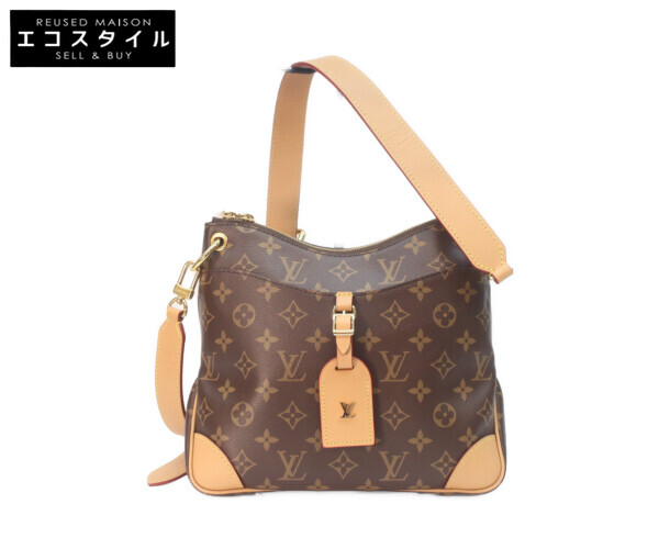 LOUIS VUITTON ルイヴィトン M45354 モノグラム オデオンNMPM ショルダーバッグ   赤銅色/ゴールド金具 レディース 【中古】
