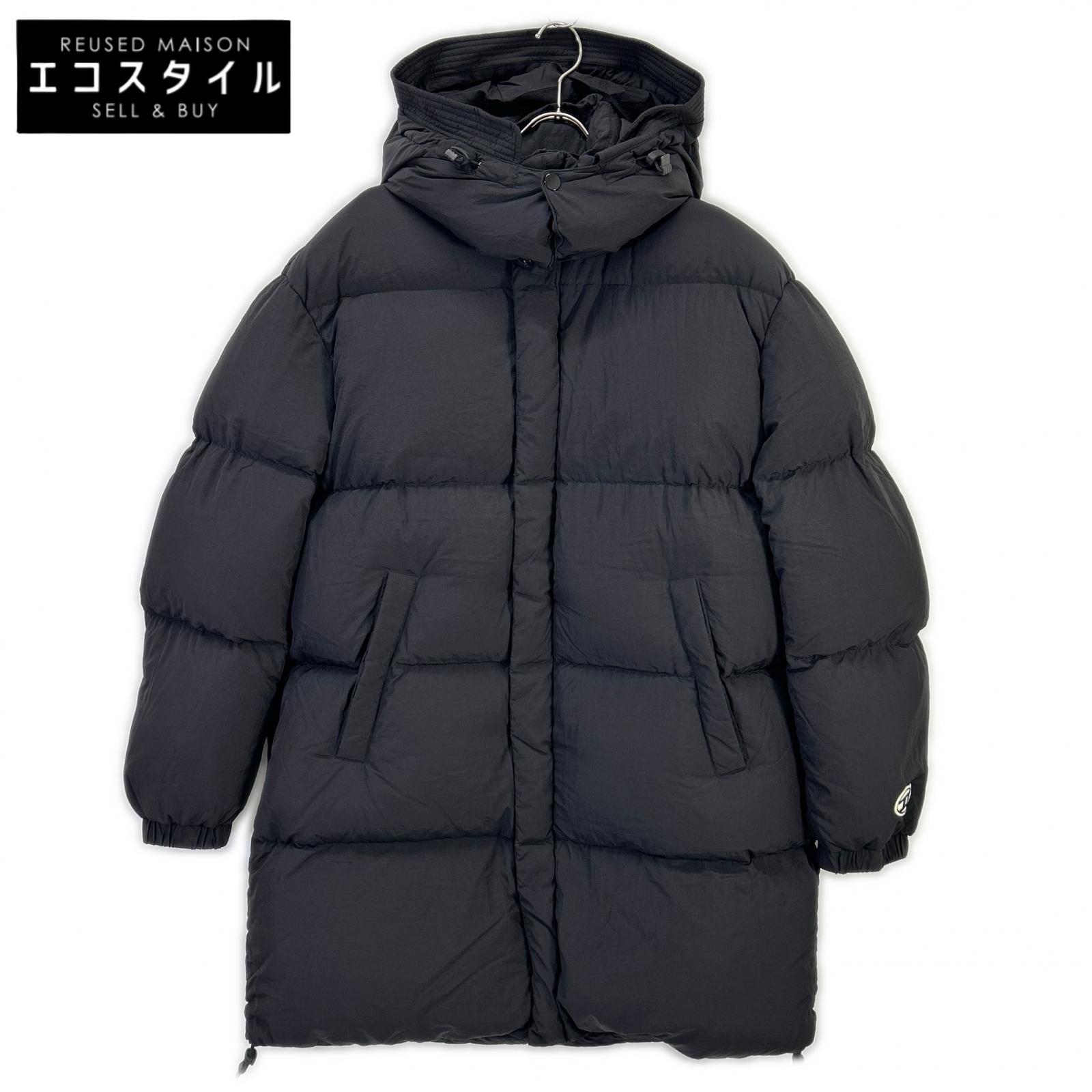 DIESEL ディーゼル 黒いこと W-ROLF-LONG 落ちこむ 厚地の外套   L 黒いこと メンズ 【中古】