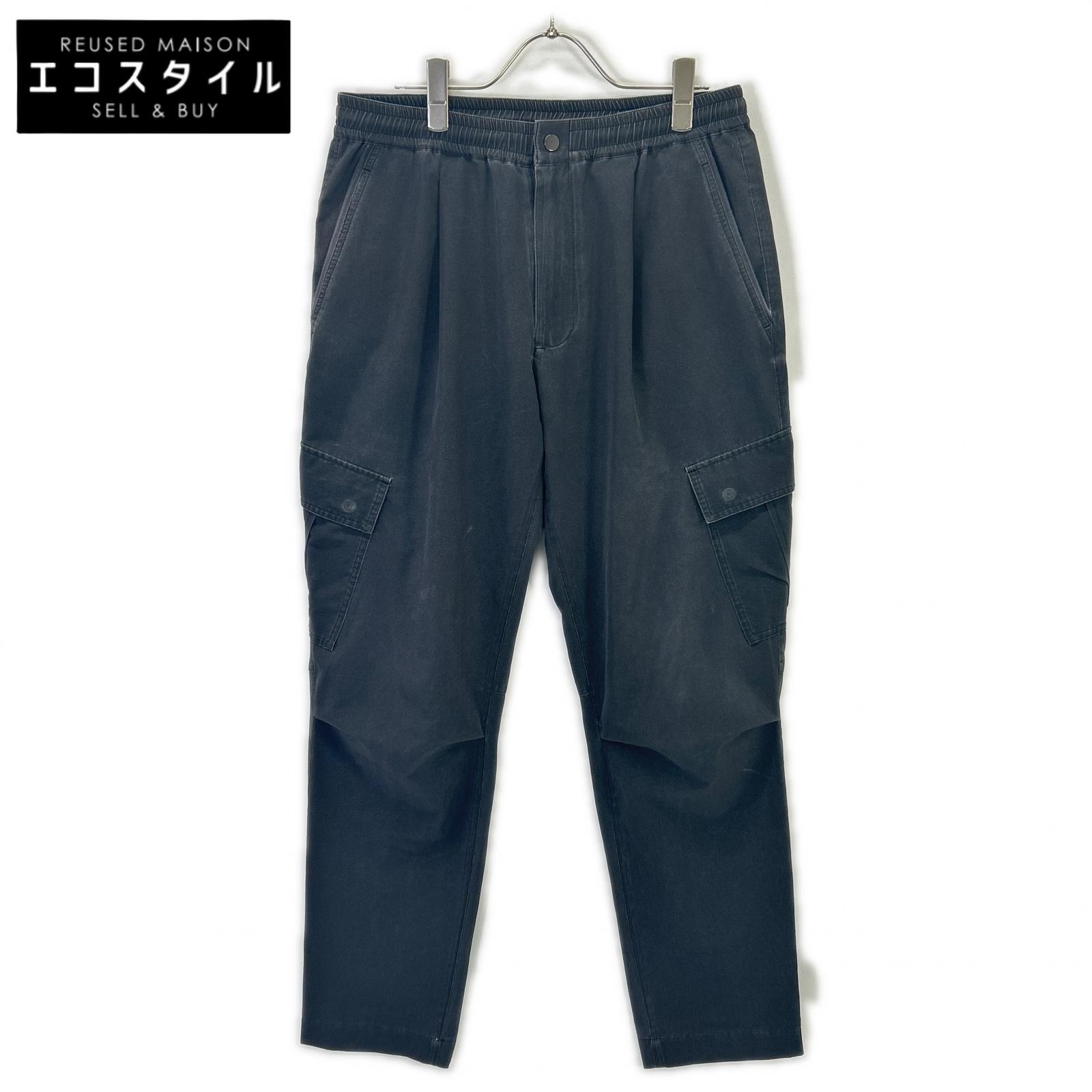 jun hashimoto ジュンハシモト 黒いこと 24AW PIGMENT AIRDOT カーゴパンツ ボトムス   4 黒いこと メンズ 【中古】