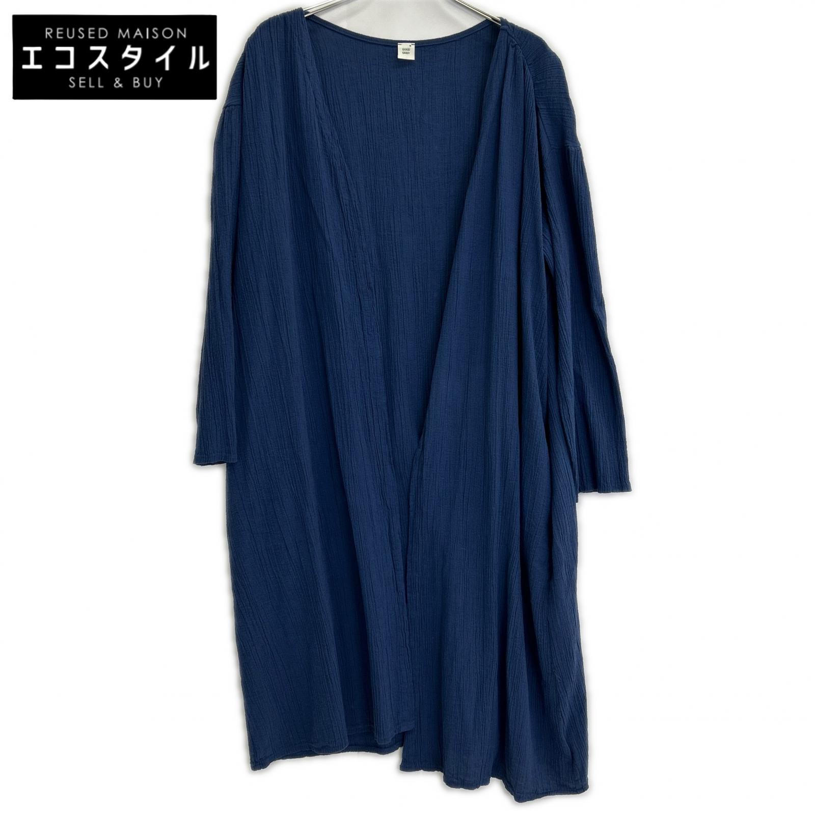 GOOD GRIEF グッドグリーフ 青み Reluxed Long Cardigan リラックスロングカーディガン トップス   F 青み レディース 【中古】