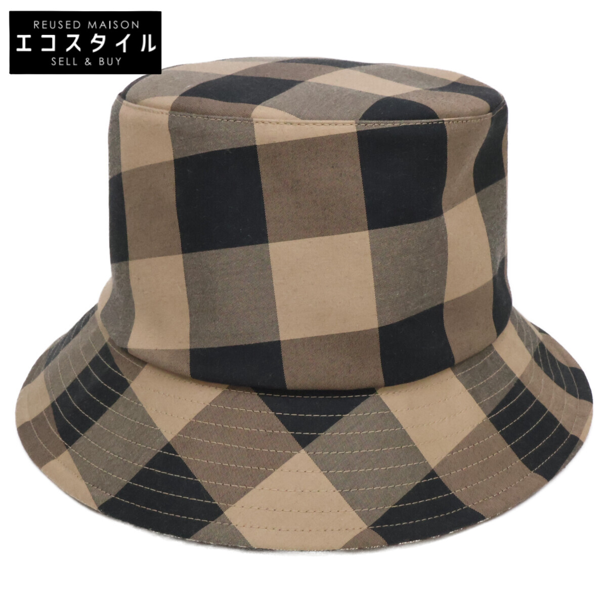 Christian Dior ディオール 【美品】04CHE923I142 TEDDY-D 立ちはだかる照合のしるし リヴァーシブル シリングかぶり笠 鳥打ち帽   58 赤銅色系 レディース 【中古】