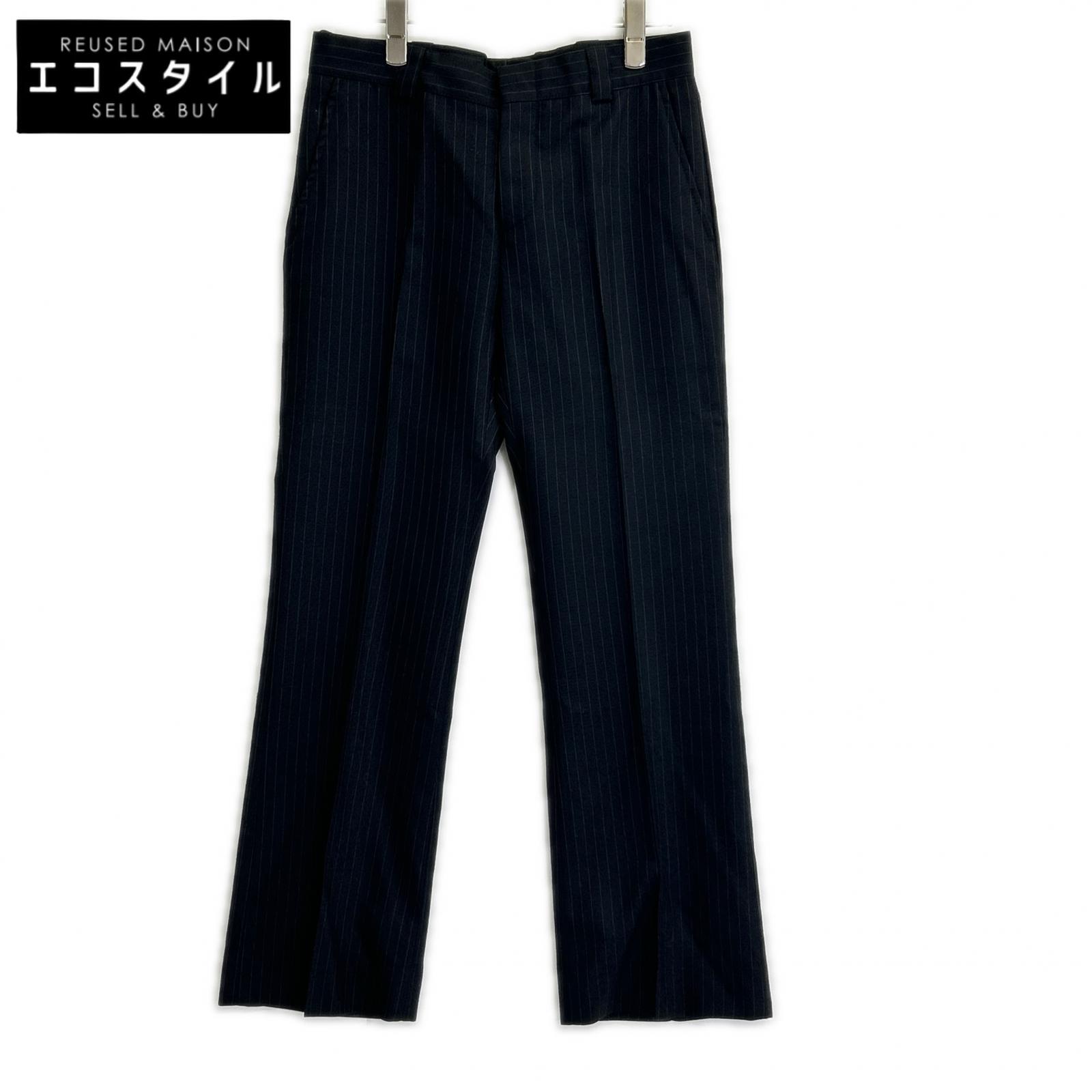 GUCCI グッチ 201-1110-4209 黒いこと ピン縞模様 ズボン下 ボトムス   38 黒いこと メンズ 【中古】