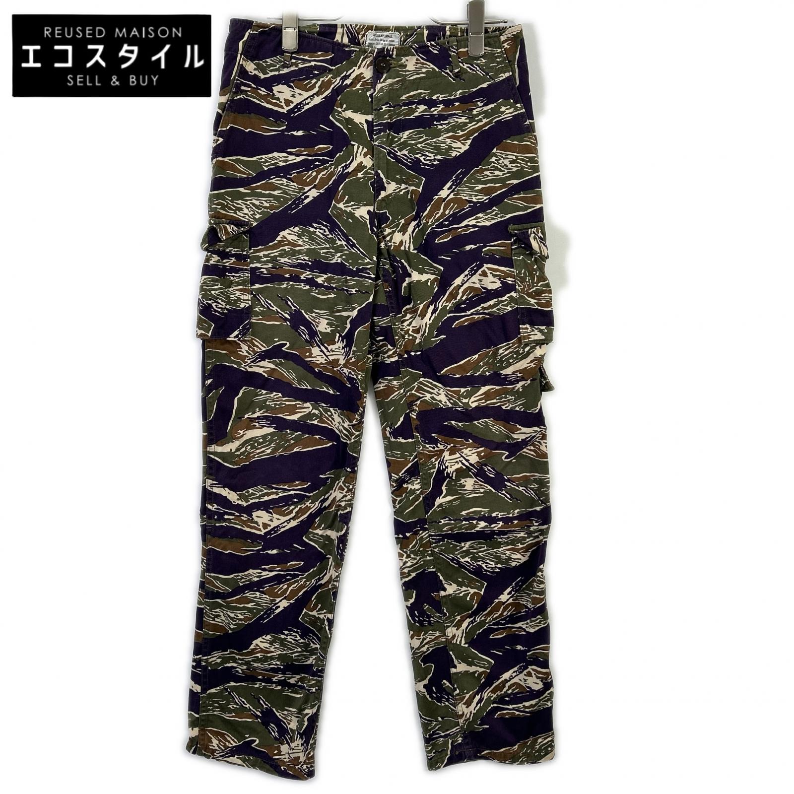 THE REAL MCCOY'S ザリアルマッコイズ パープル&times;カーキ タイガーカモ カーゴパンツ ボトムス W28-30 パープル&times;カーキ メンズ 【中古】｜ブランドリユース エコスタイル