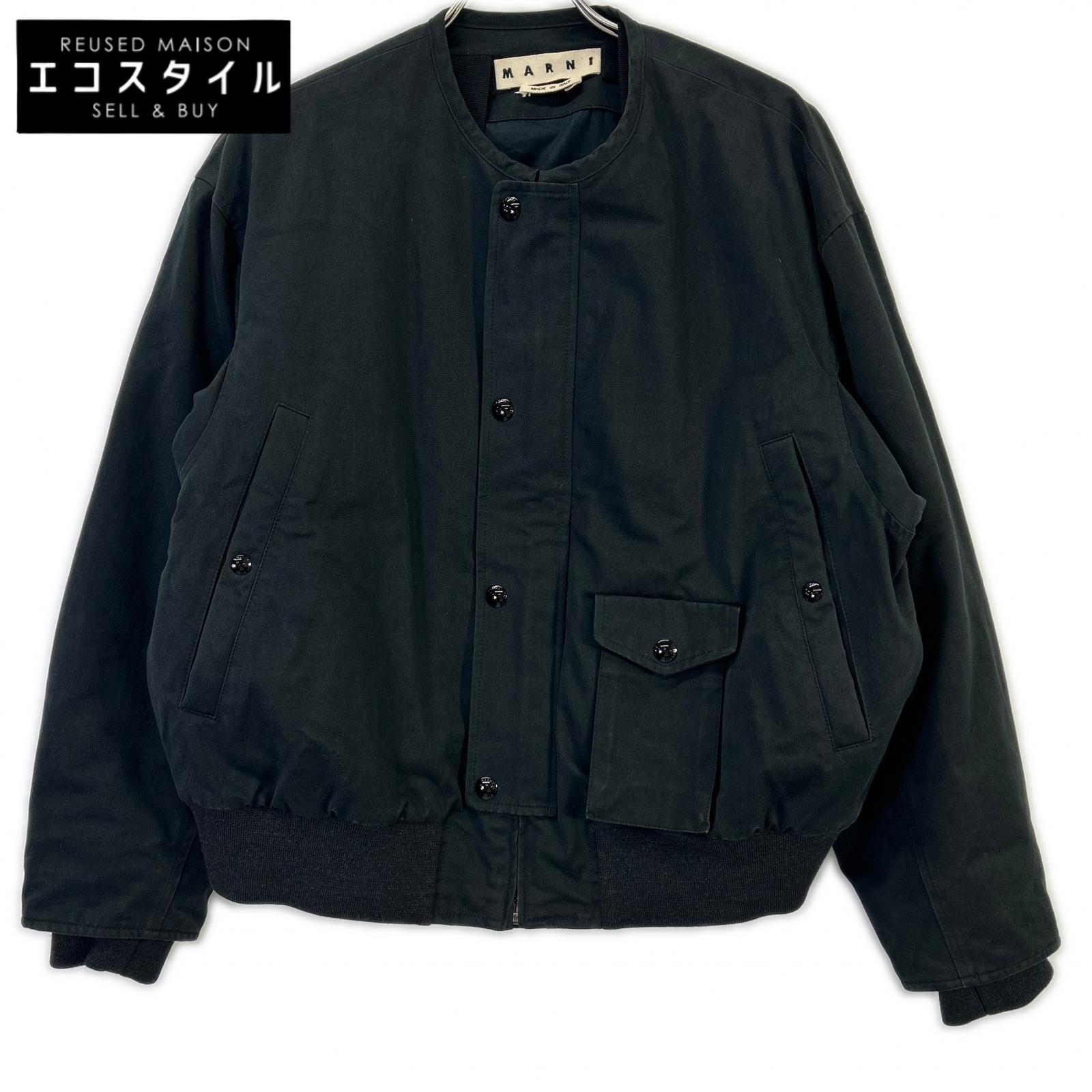MARNI マルニ 黒いこと 否色合い ボンバージャケット 上衣   44 黒いこと メンズ 【中古】