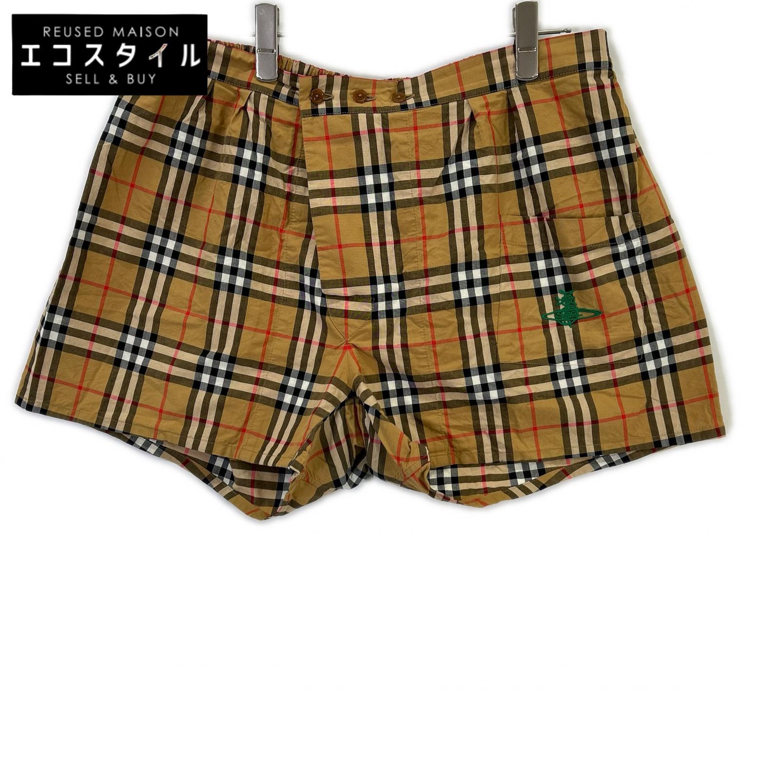 BURBERRY バーバリー 18年 ×ヴィヴィアンウエストウッド ノヴァ読み合わせる 遊撃手ズボン下 ボトムス   XXL アンティーク黄色 メンズ 【中古】
